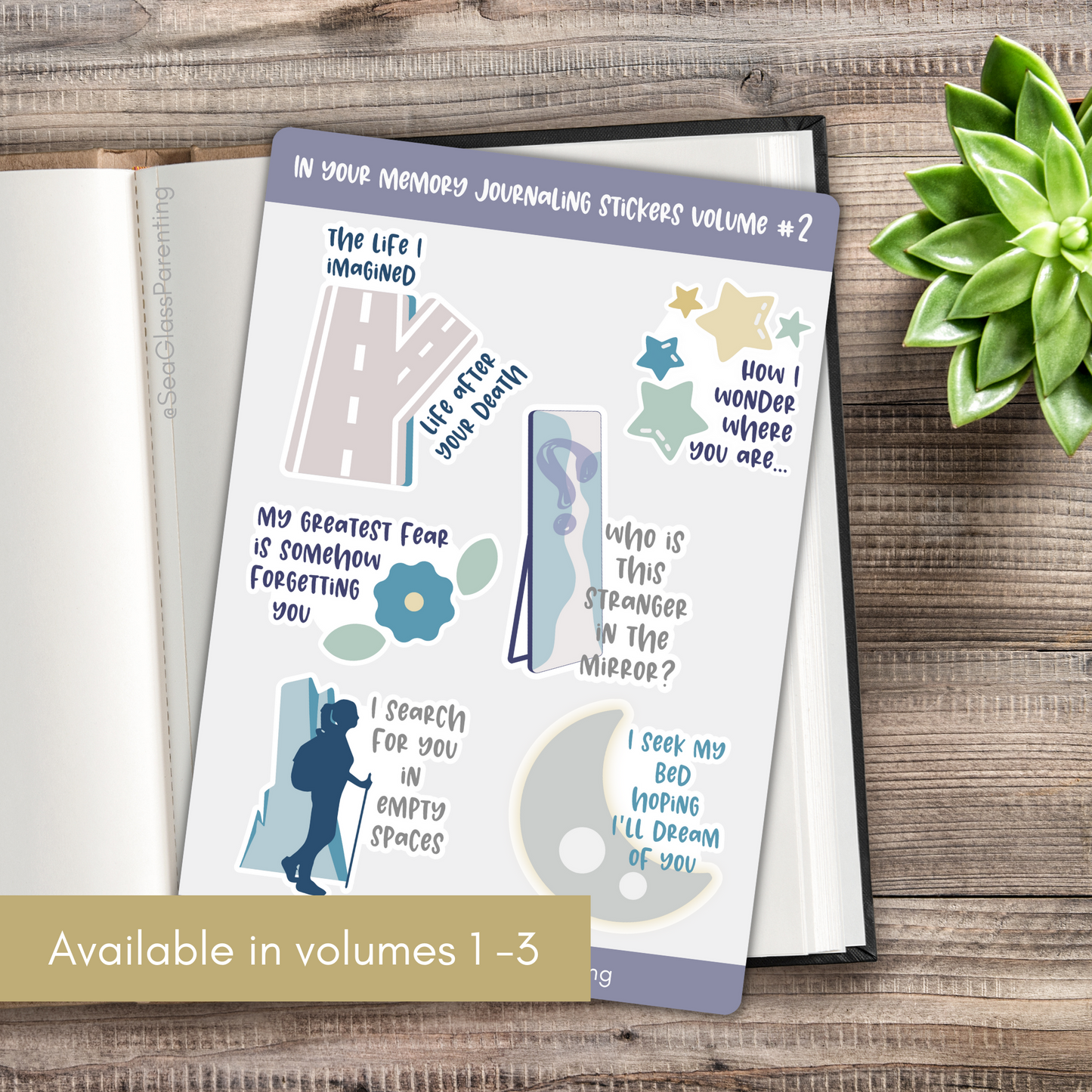 In Your Memory Journaling Volume 2—Baby Loss Remembrance (vinyl sticker sheet)