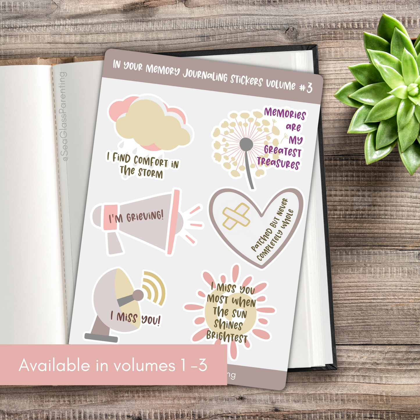 In Your Memory Journaling Volume 3—Baby Loss Remembrance (vinyl sticker sheet)