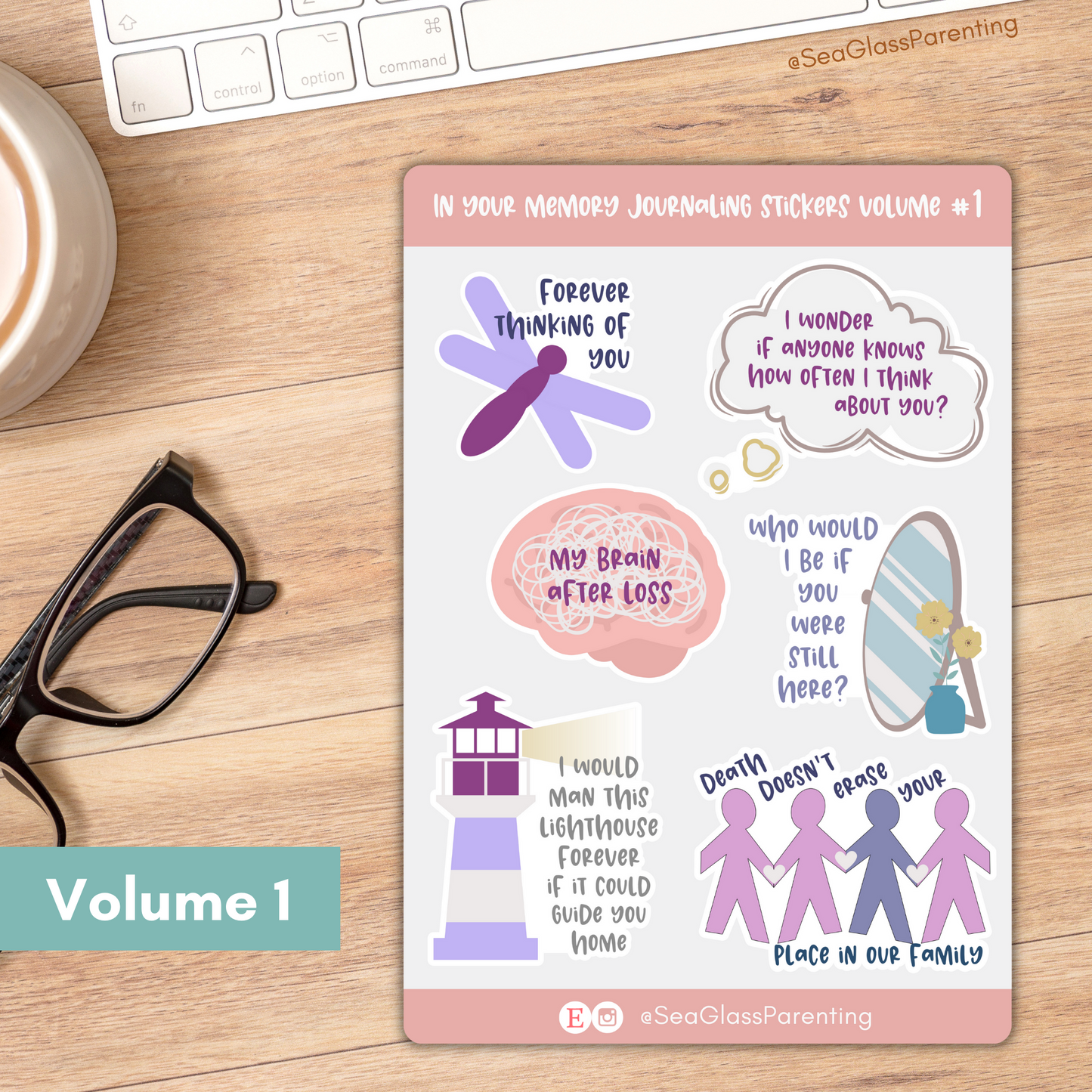 In Your Memory Journaling Volume 3—Baby Loss Remembrance (vinyl sticker sheet)