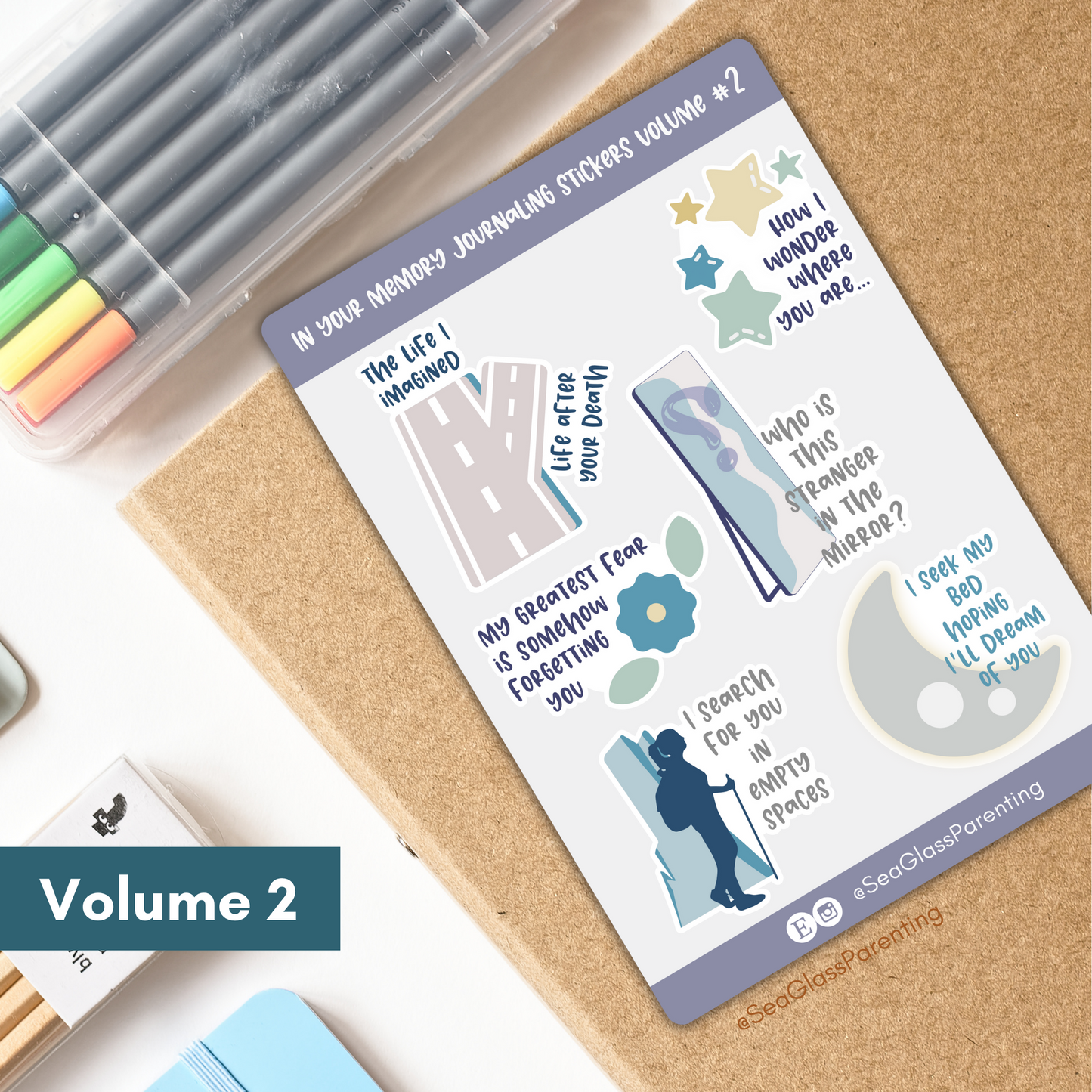 In Your Memory Journaling Volume 3—Baby Loss Remembrance (vinyl sticker sheet)