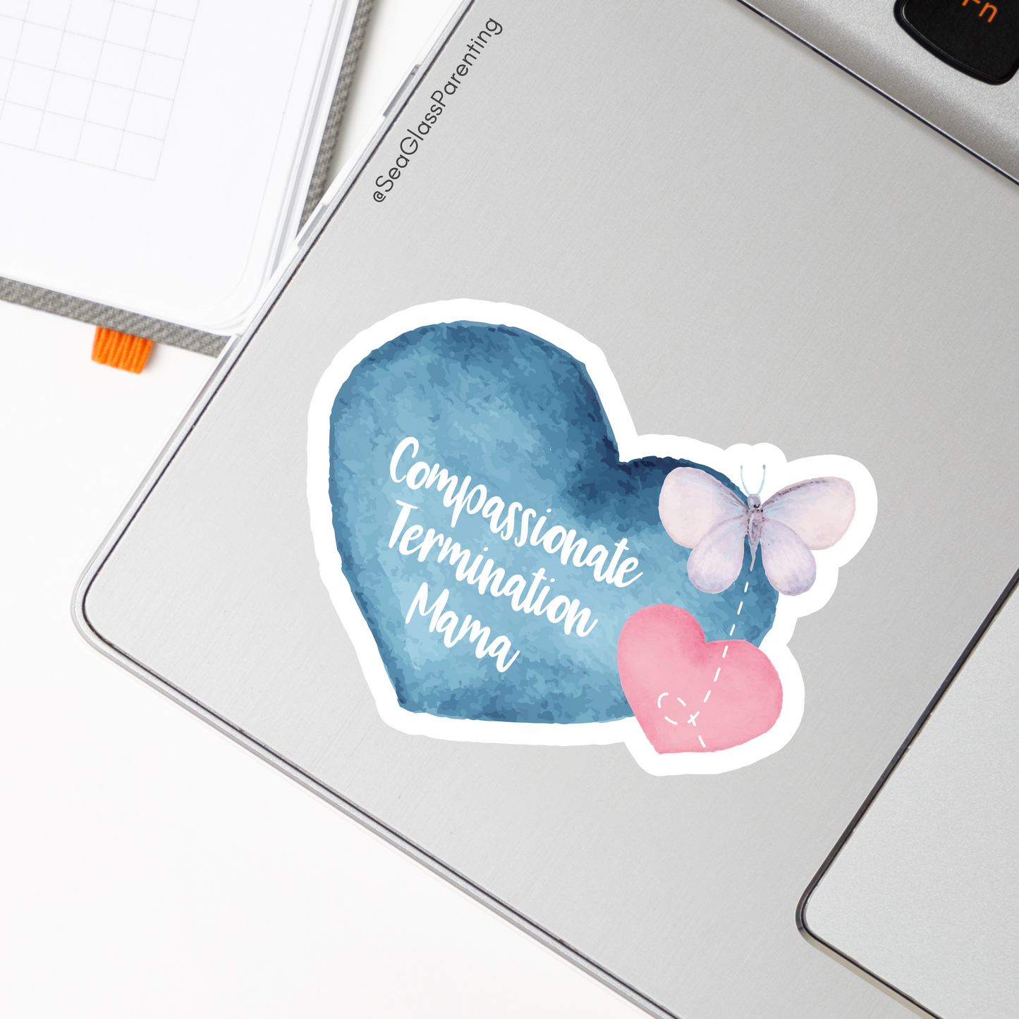 Compassionate Termination Mama/Papa w/Heart & Butterfly—I'm a Bereaved Parent (vinyl sticker set)