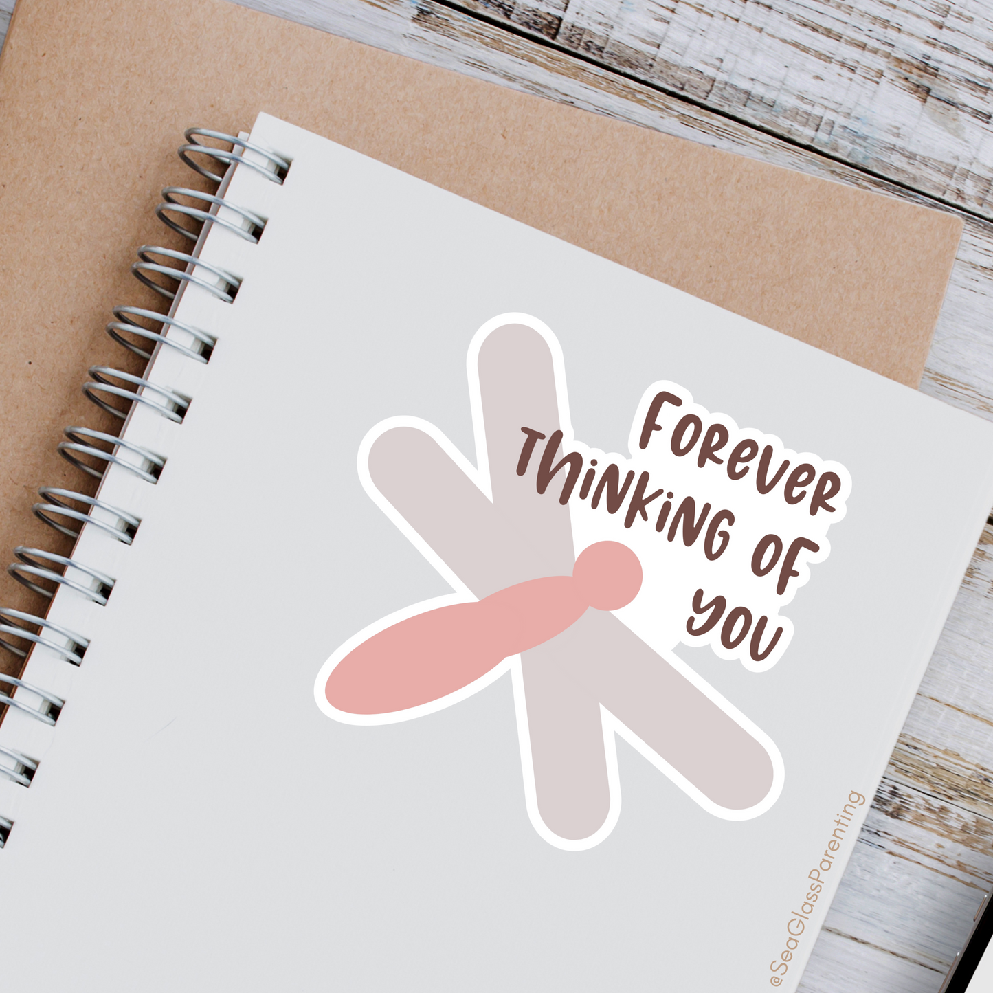 Forever Thinking of You w/Dragonfly—Baby Loss Remembrance (vinyl sticker)