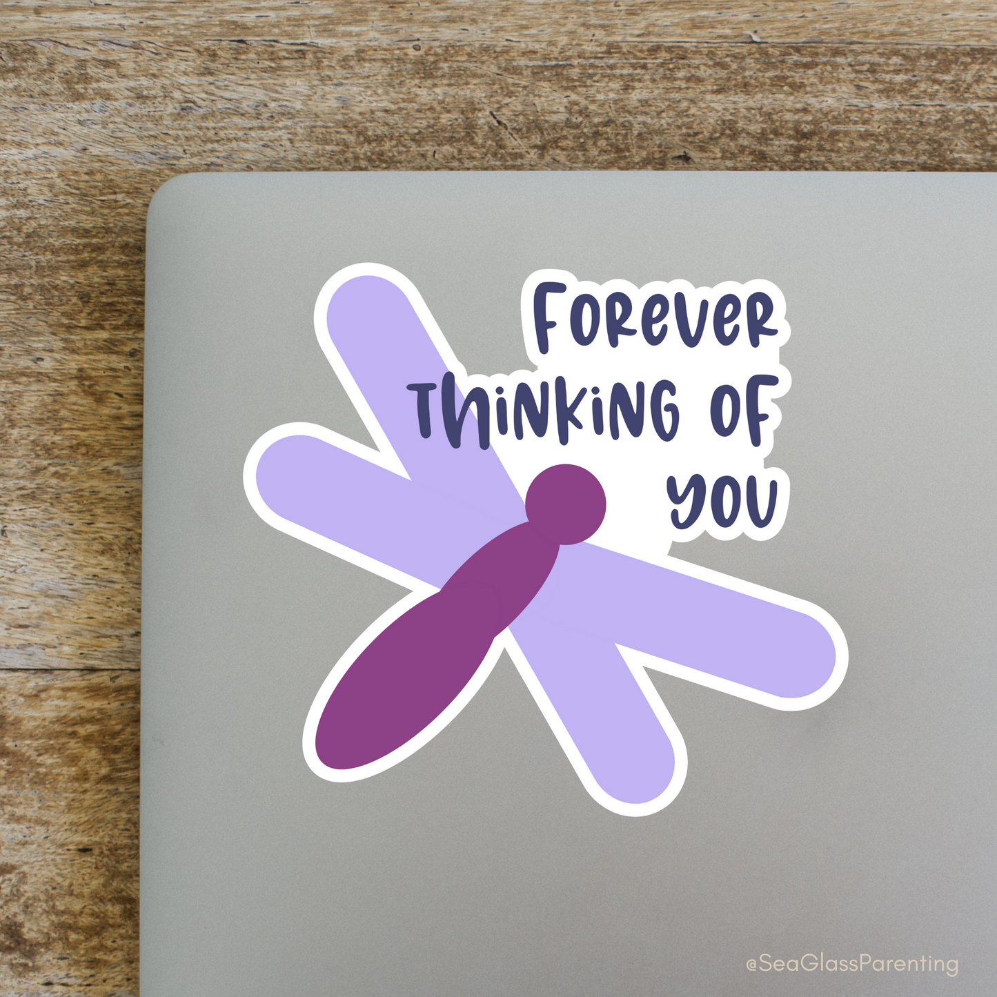 Forever Thinking of You w/Dragonfly—Baby Loss Remembrance (vinyl sticker)