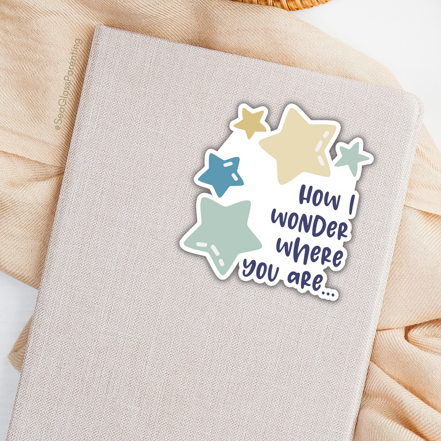 How I Wonder Where You Are—Baby Loss Remembrance (vinyl sticker)
