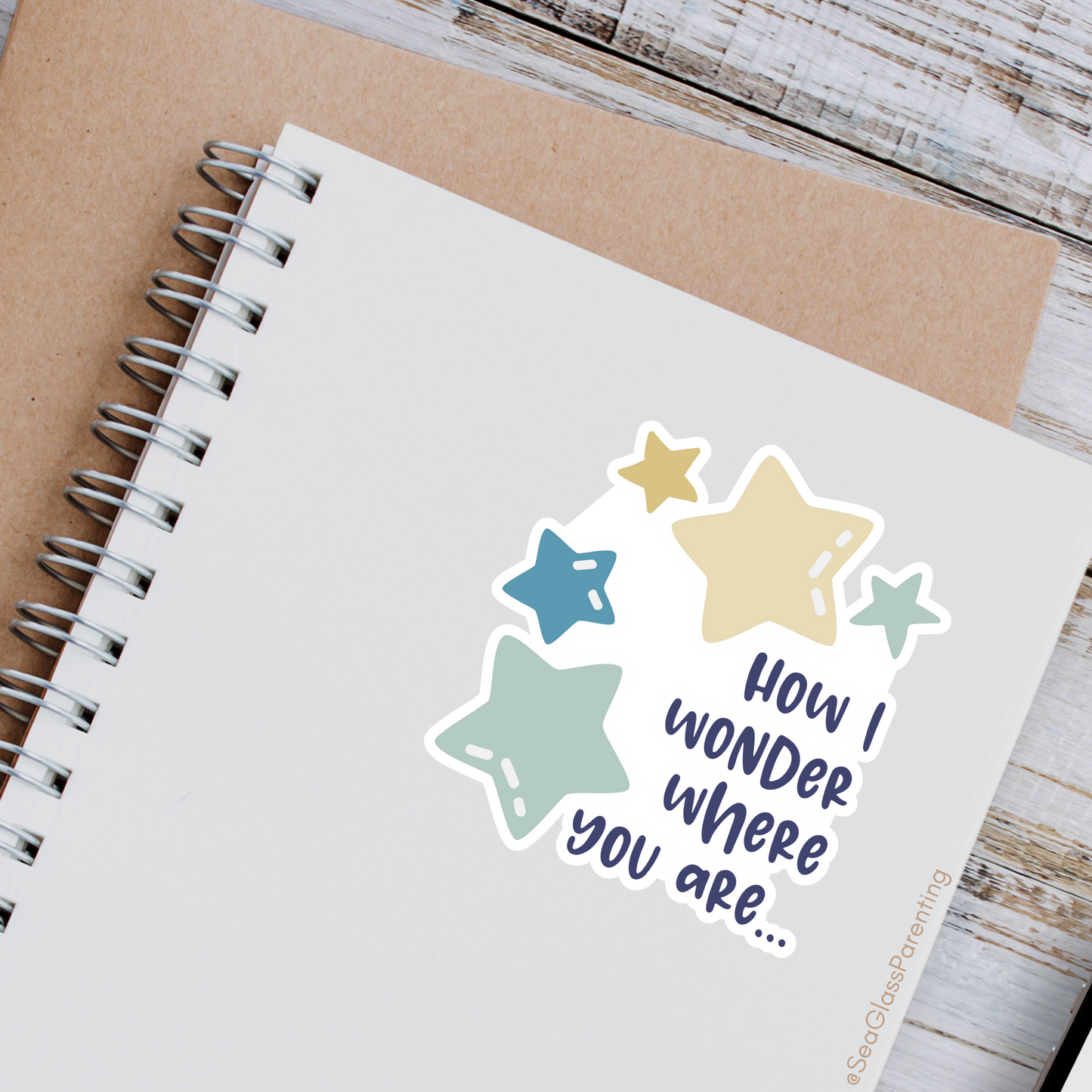 How I Wonder Where You Are—Baby Loss Remembrance (vinyl sticker)