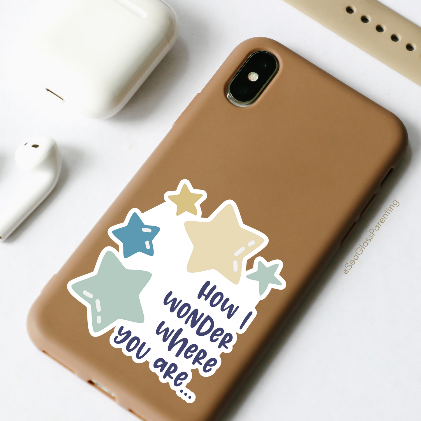 How I Wonder Where You Are—Baby Loss Remembrance (vinyl sticker)