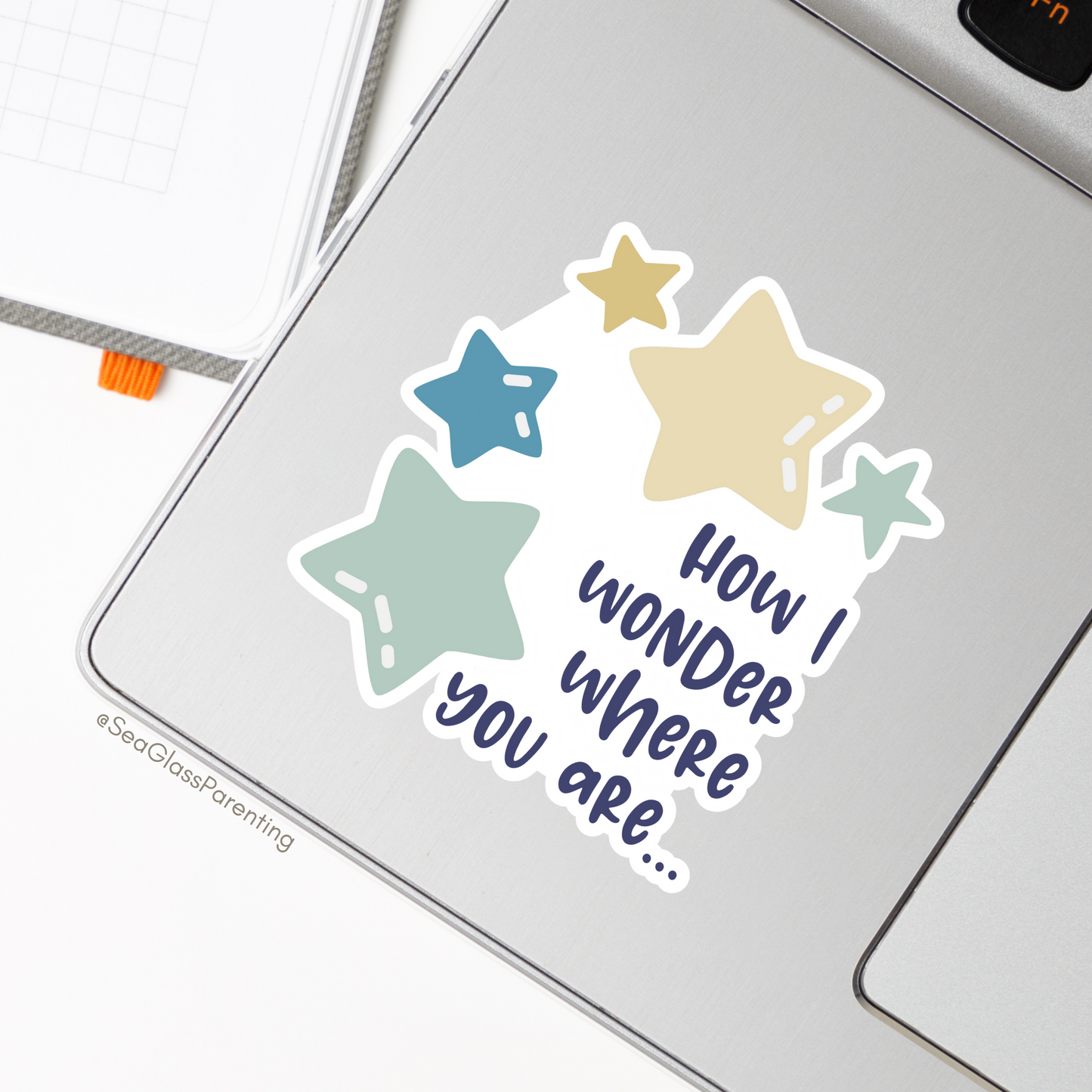 How I Wonder Where You Are—Baby Loss Remembrance (vinyl sticker)