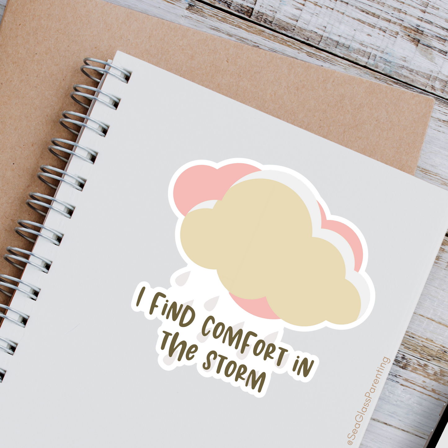 I Find Comfort in the Storm—Life After Tragedy, Trauma, or Loss (vinyl sticker)