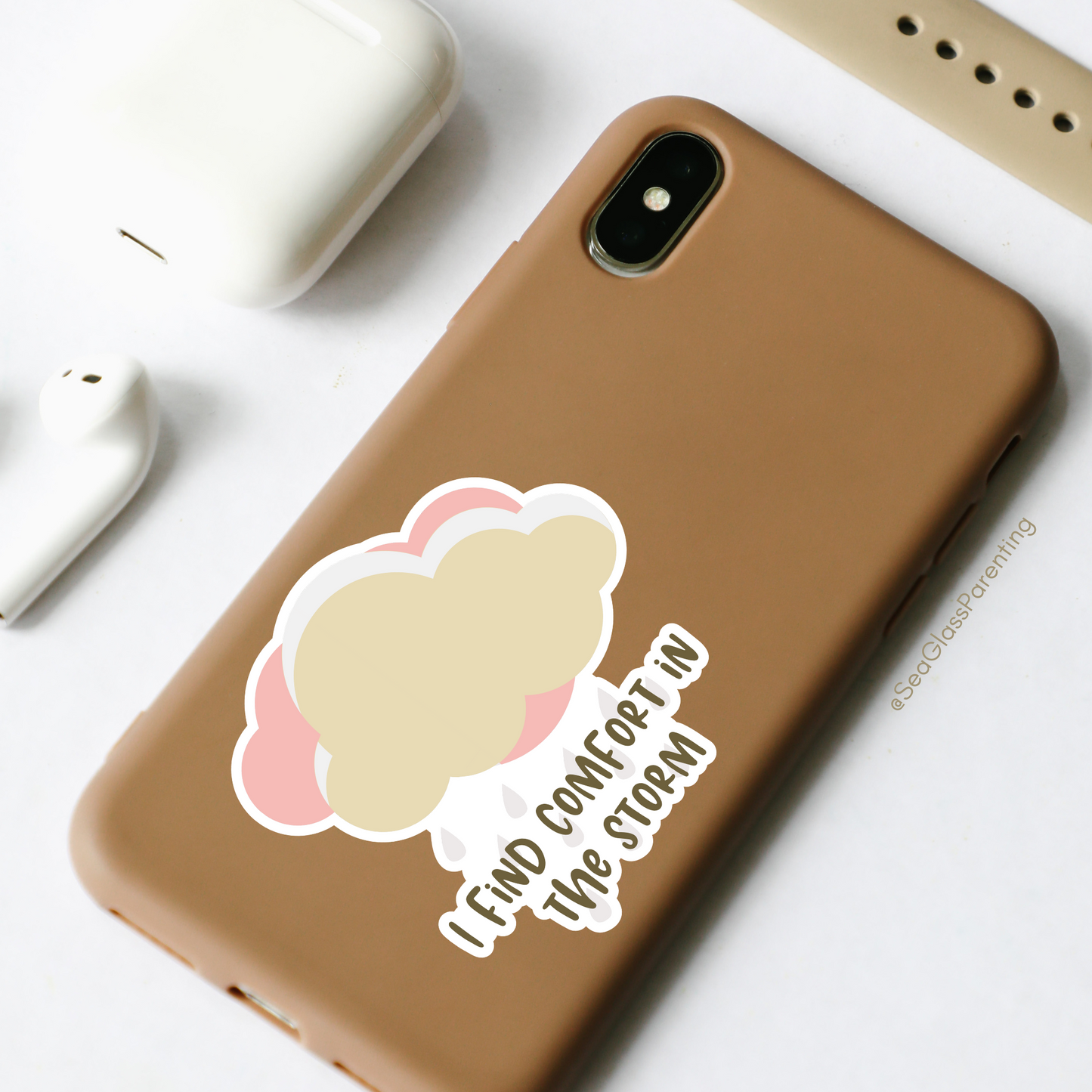 I Find Comfort in the Storm—Life After Tragedy, Trauma, or Loss (vinyl sticker)