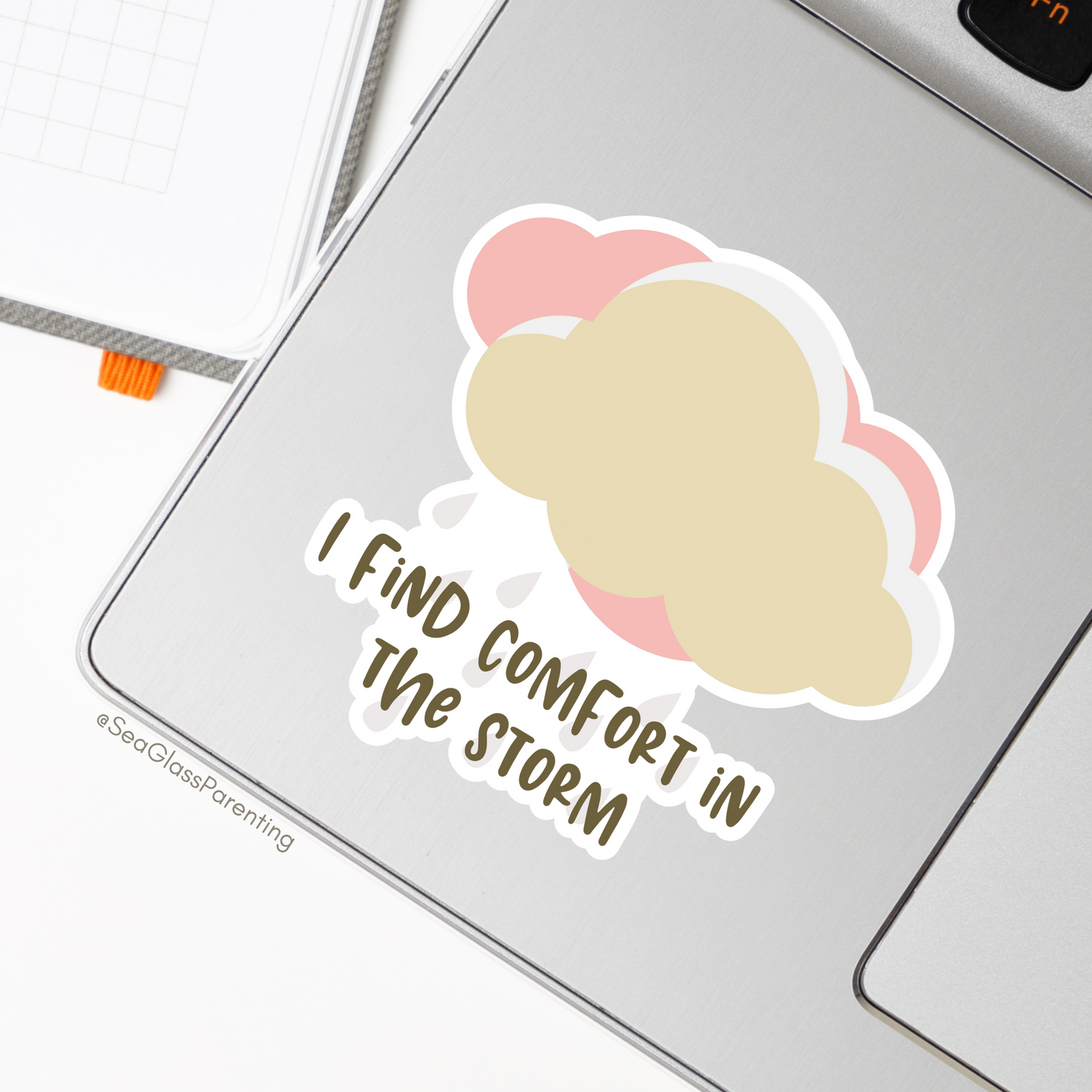 I Find Comfort in the Storm—Life After Tragedy, Trauma, or Loss (vinyl sticker)