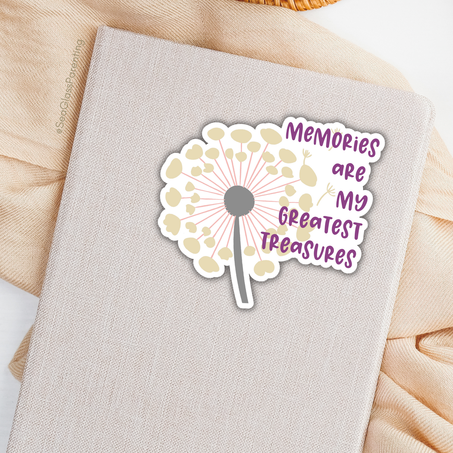 Memories Are My Greatest Treasures—Baby Loss Remembrance (vinyl sticker)