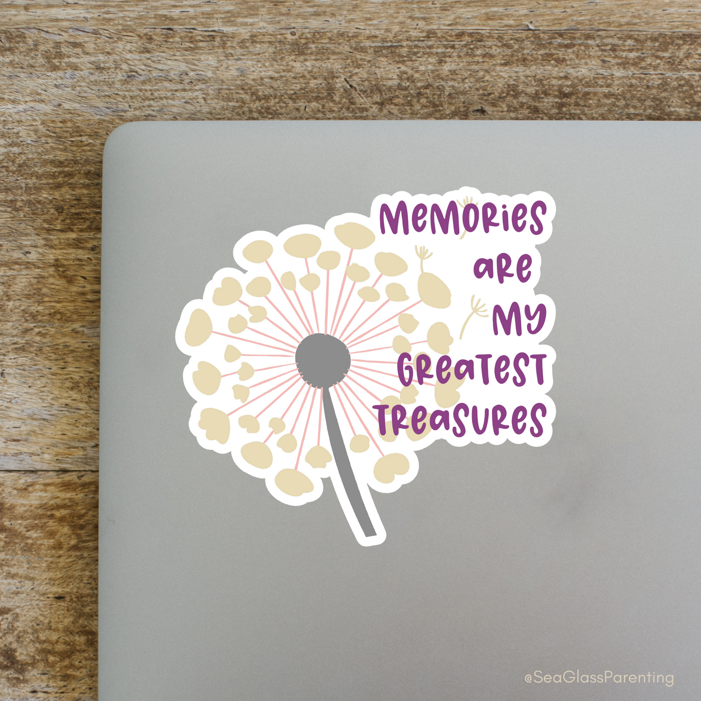 Memories Are My Greatest Treasures—Baby Loss Remembrance (vinyl sticker)