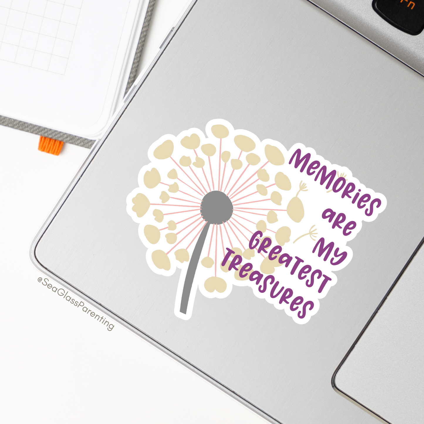 Memories Are My Greatest Treasures—Baby Loss Remembrance (vinyl sticker)