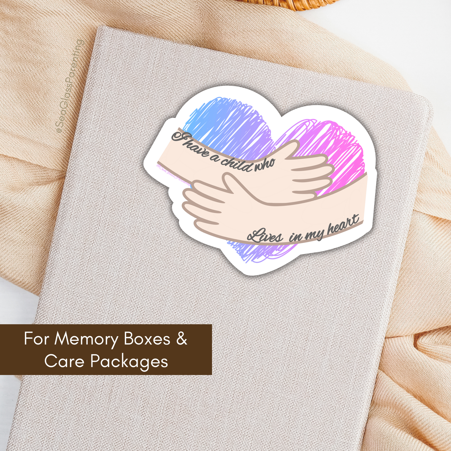 Memory Box/Care Package Stickers; Available at Cost for Bereavement Coordinators only