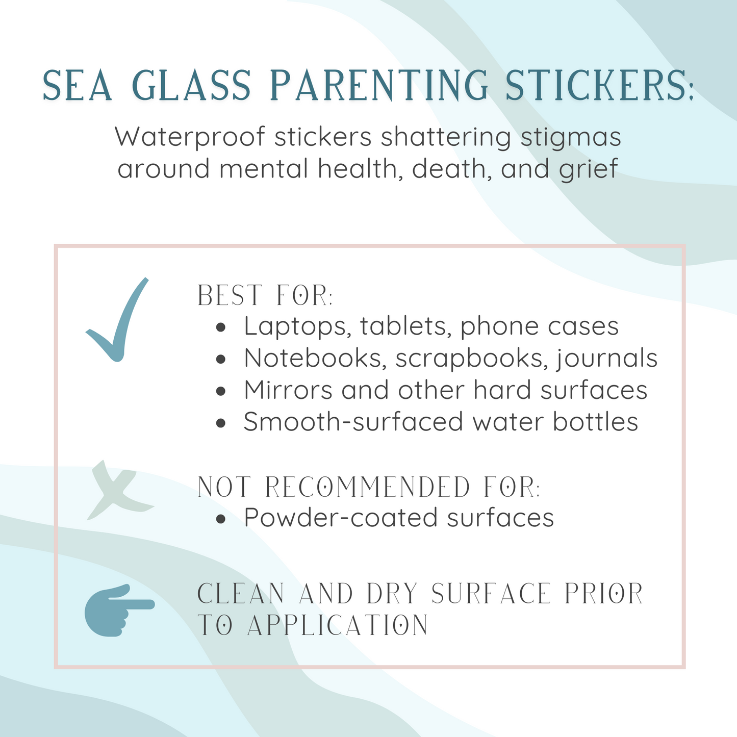 Memory Box/Care Package Stickers; Available at Cost for Bereavement Coordinators only