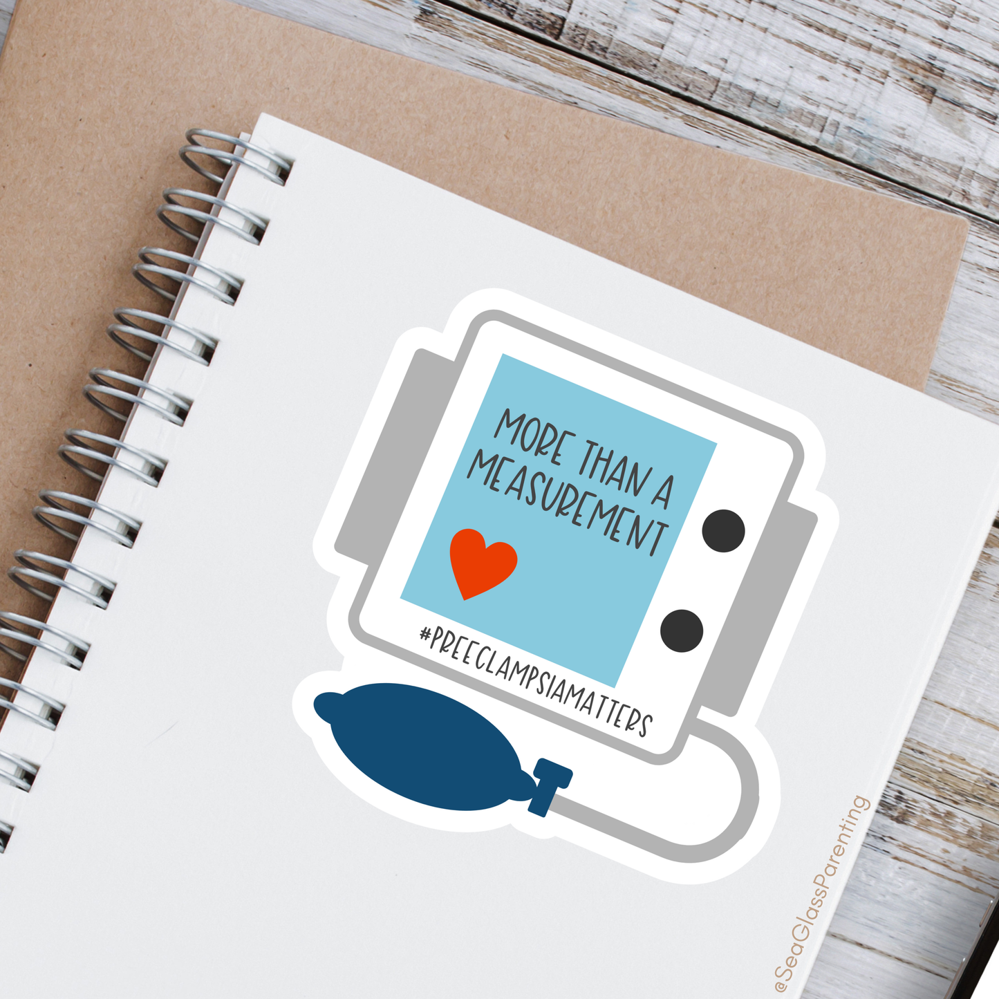 More than a measurement; #PreeclampsiaMatters—Pregnancy Loss Awareness & Prevention (vinyl sticker)