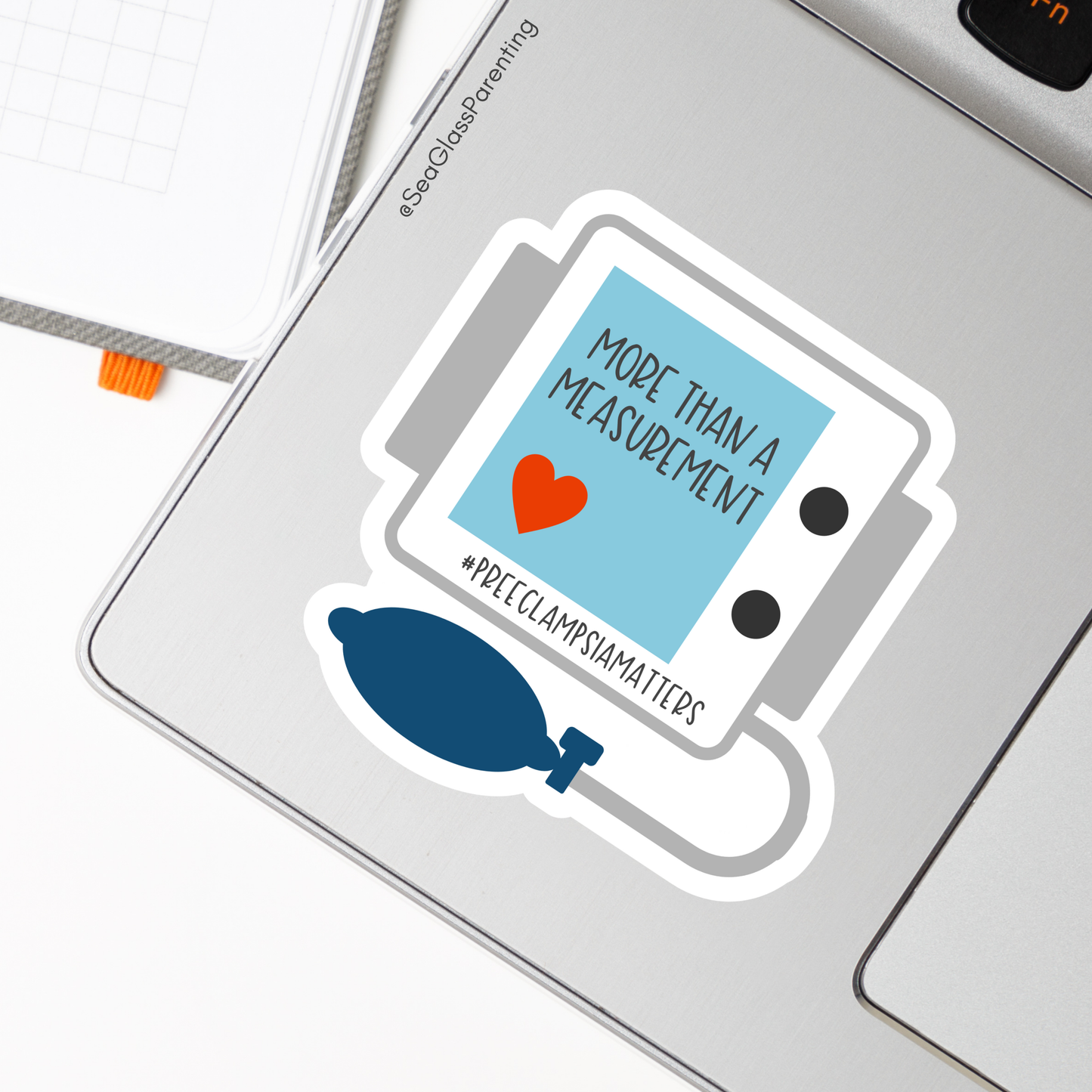 More than a measurement; #PreeclampsiaMatters—Pregnancy Loss Awareness & Prevention (vinyl sticker)