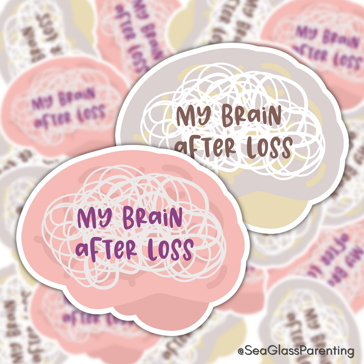 My Brain After Loss—Grief Awareness and Education (vinyl sticker)