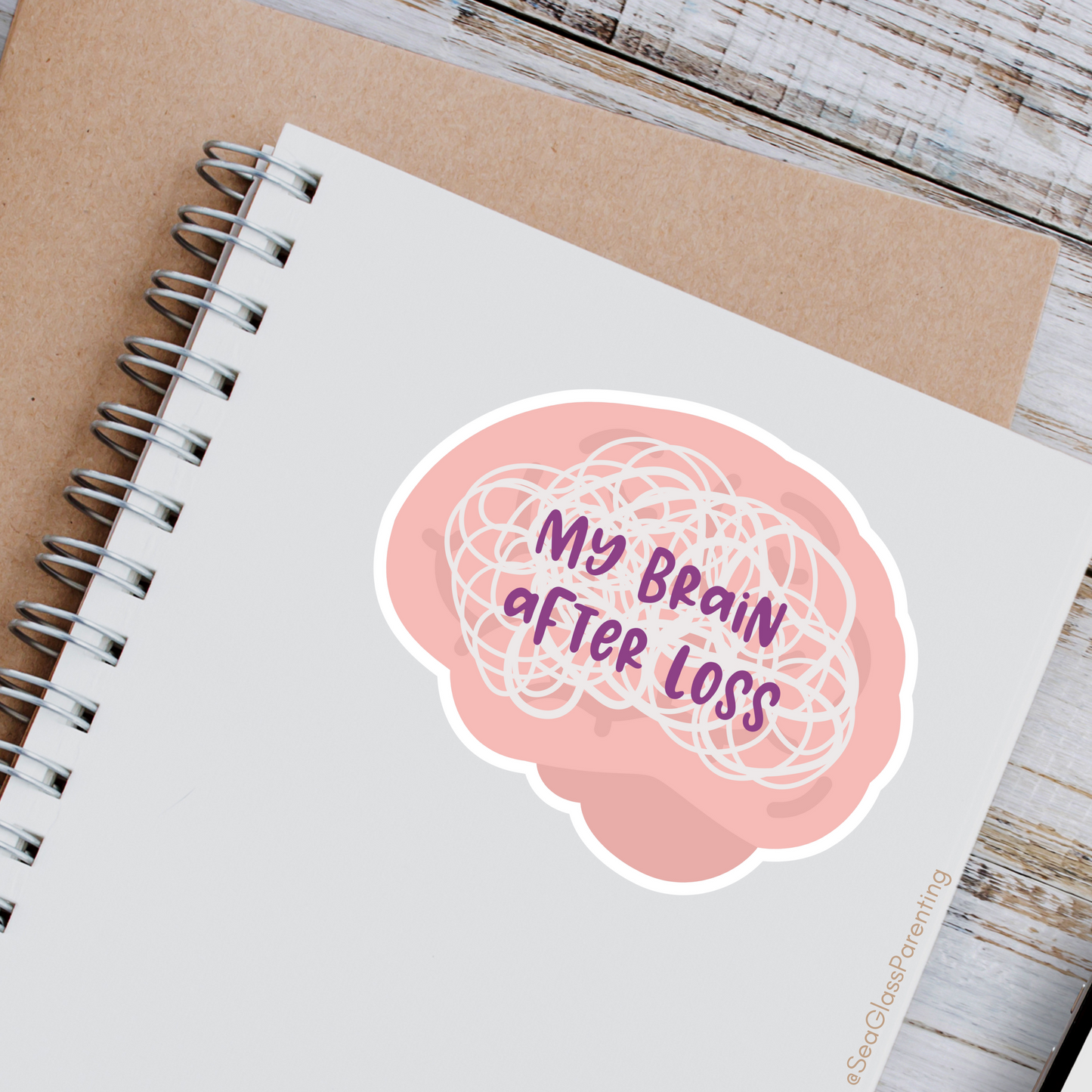 My Brain After Loss—Grief Awareness and Education (vinyl sticker)