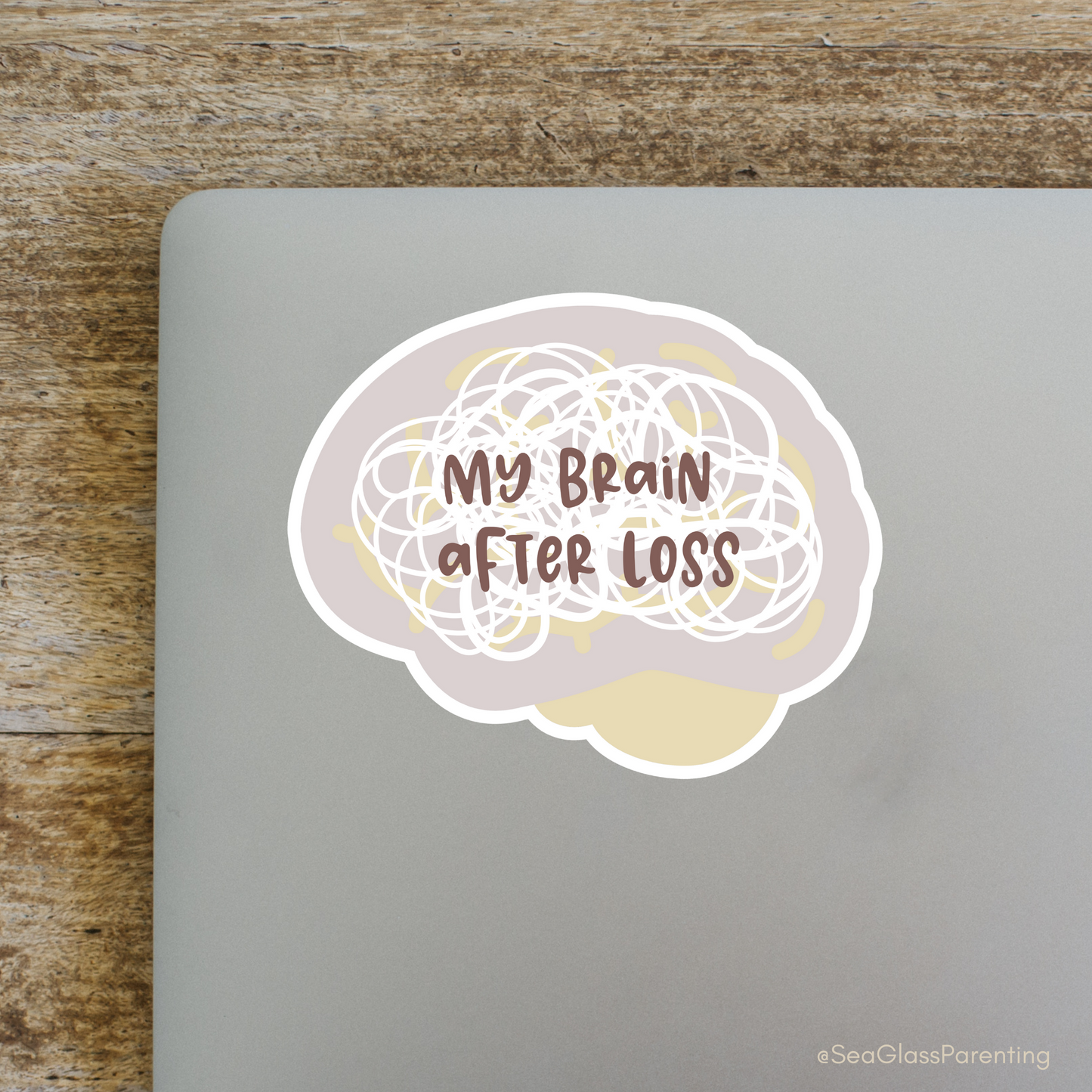 My Brain After Loss—Grief Awareness and Education (vinyl sticker)