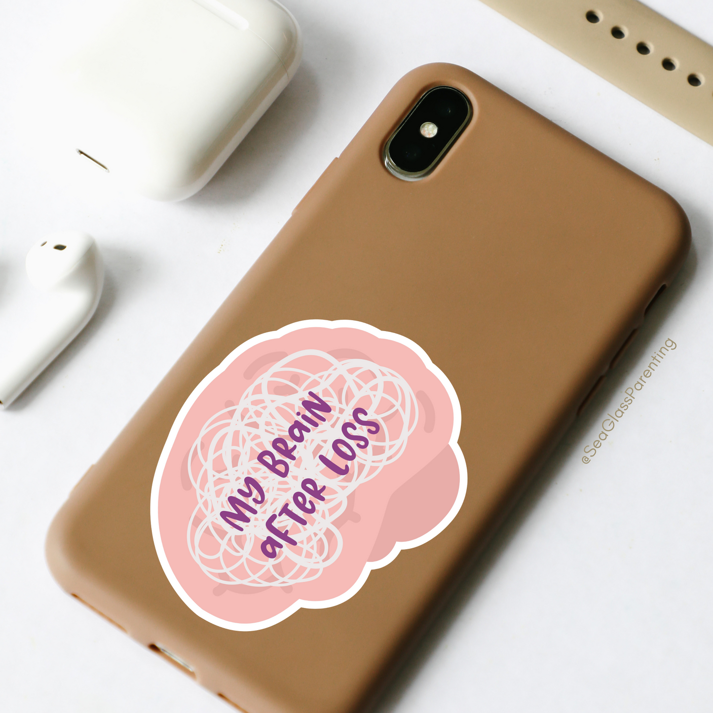 My Brain After Loss—Grief Awareness and Education (vinyl sticker)