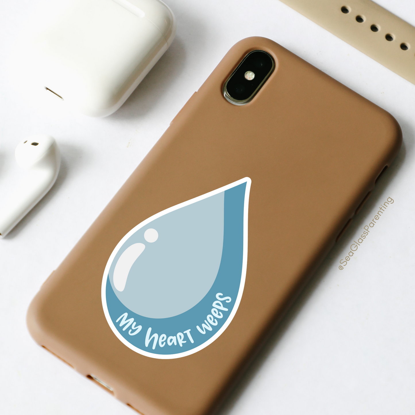 My Heart Weeps—Life After Tragedy, Trauma, or Loss (vinyl sticker)