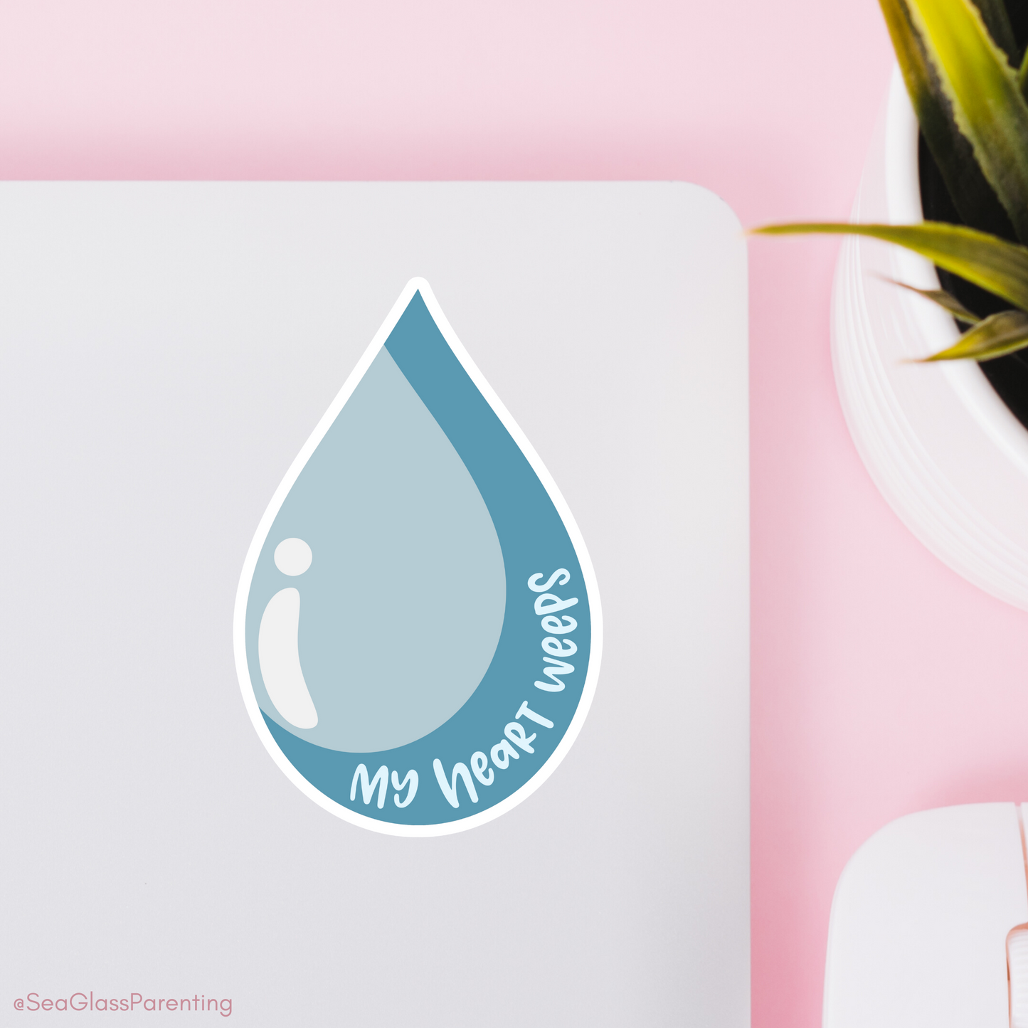 My Heart Weeps—Life After Tragedy, Trauma, or Loss (vinyl sticker)