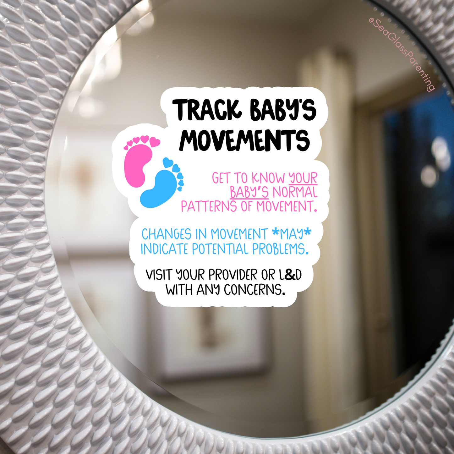 Pregnancy Notes Minis—Informed Pregnancy (mini vinyl sticker sheet)