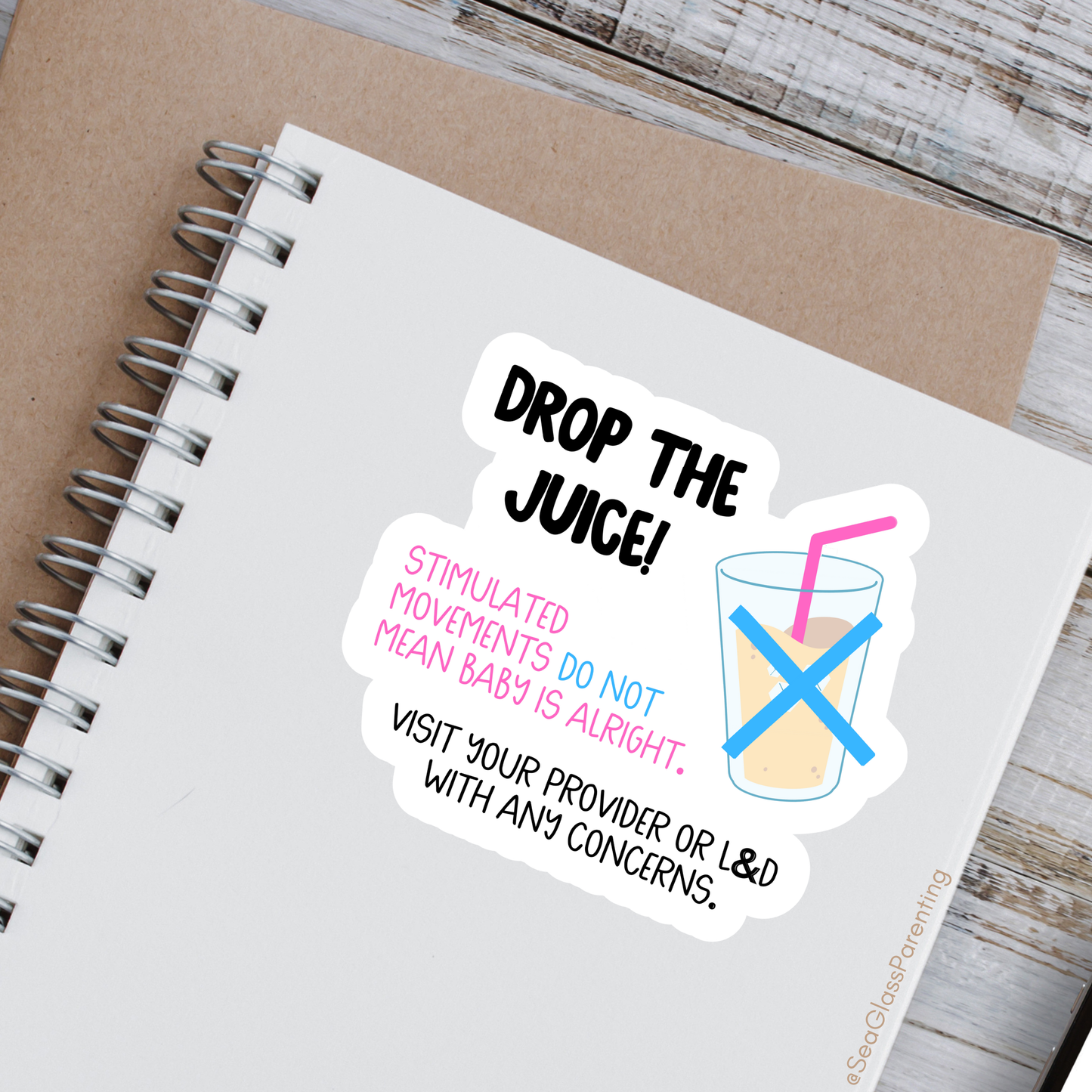 Pregnancy Notes Minis—Informed Pregnancy (mini vinyl sticker sheet)