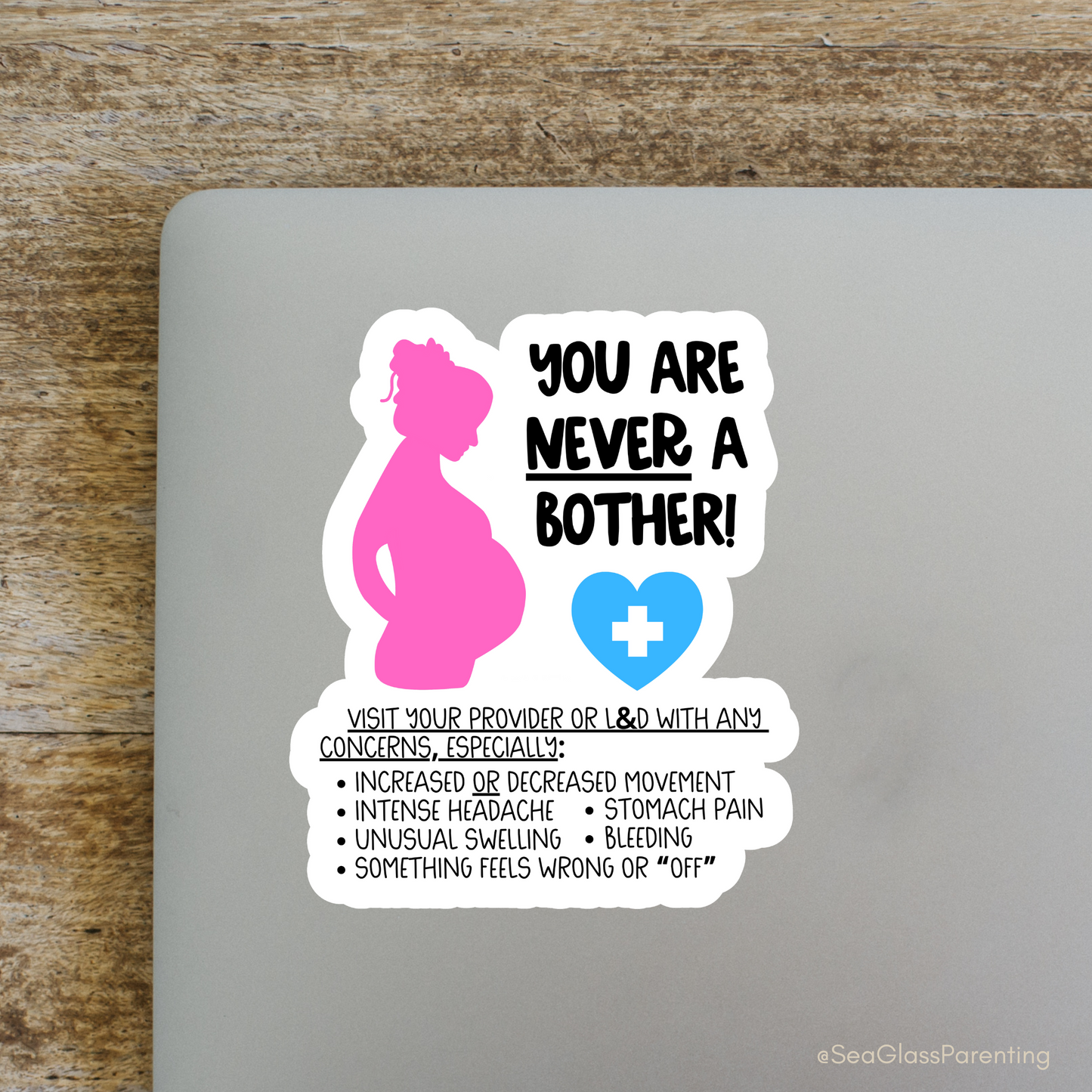 Pregnancy Notes Minis—Informed Pregnancy (mini vinyl sticker sheet)