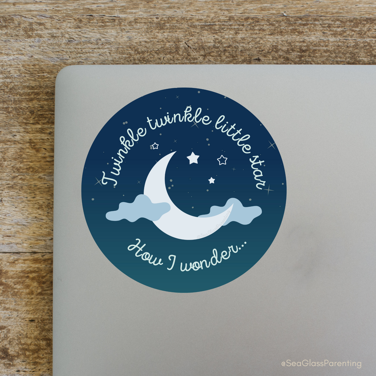 Twinkle twinkle little star; How I wonder so many things about you—Baby Loss Remembrance (vinyl sticker)