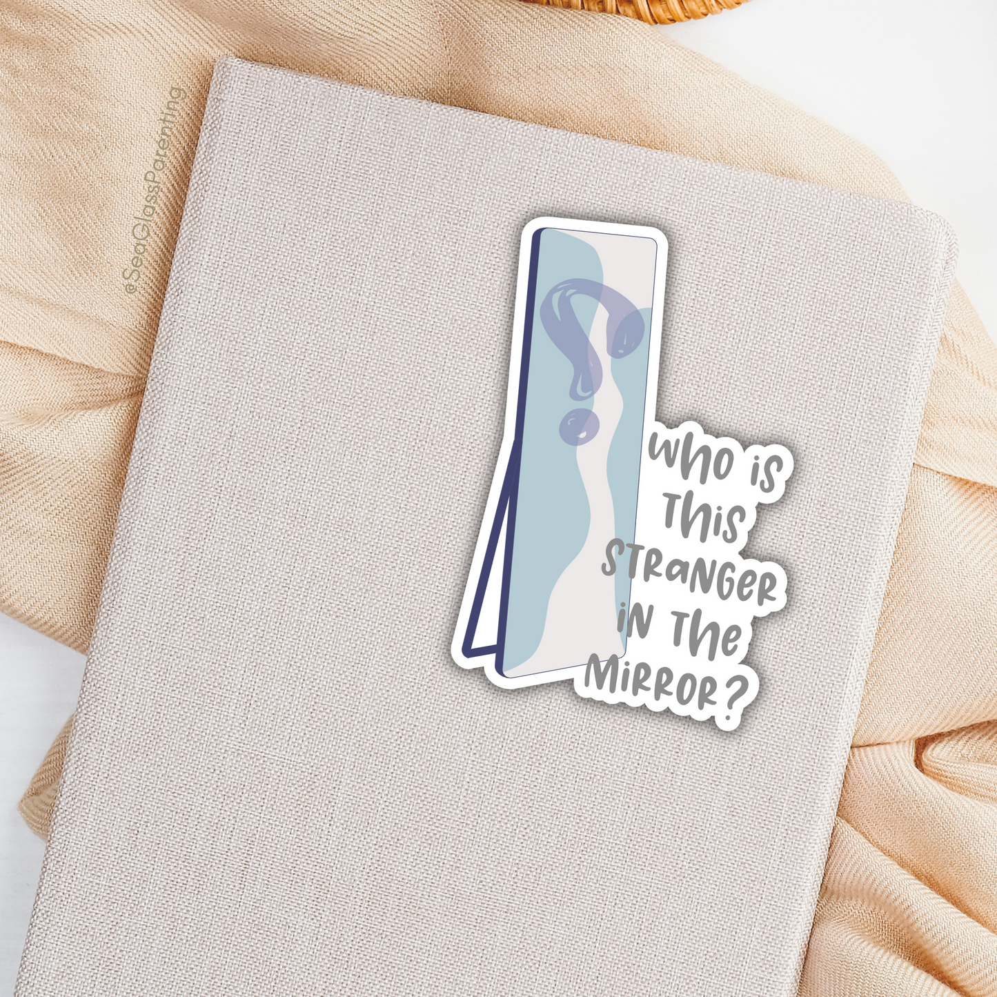 Who is This Stranger in the Mirror?—Life After Tragedy, Trauma, or Loss (vinyl sticker)