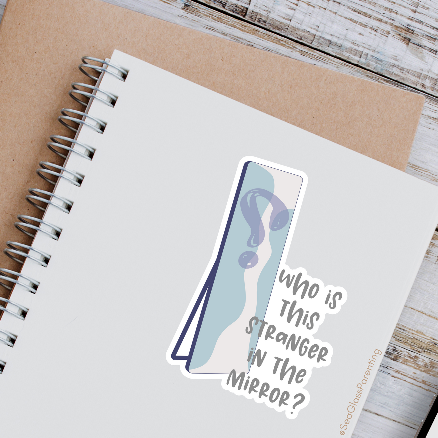 Who is This Stranger in the Mirror?—Life After Tragedy, Trauma, or Loss (vinyl sticker)