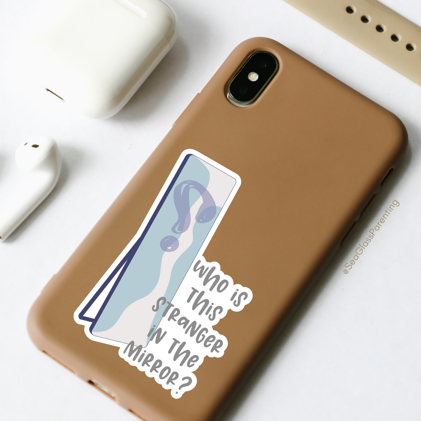 Who is This Stranger in the Mirror?—Life After Tragedy, Trauma, or Loss (vinyl sticker)