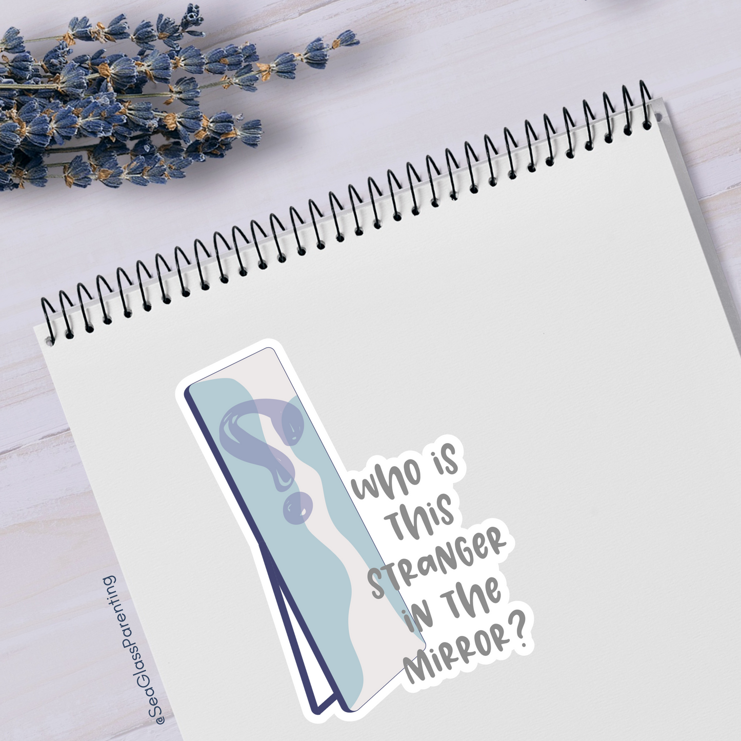Who is This Stranger in the Mirror?—Life After Tragedy, Trauma, or Loss (vinyl sticker)