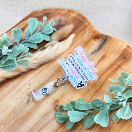 Sharing About my Deceased Child Simply Means I am a Parent—Grief Awareness and Education (badge reel)
