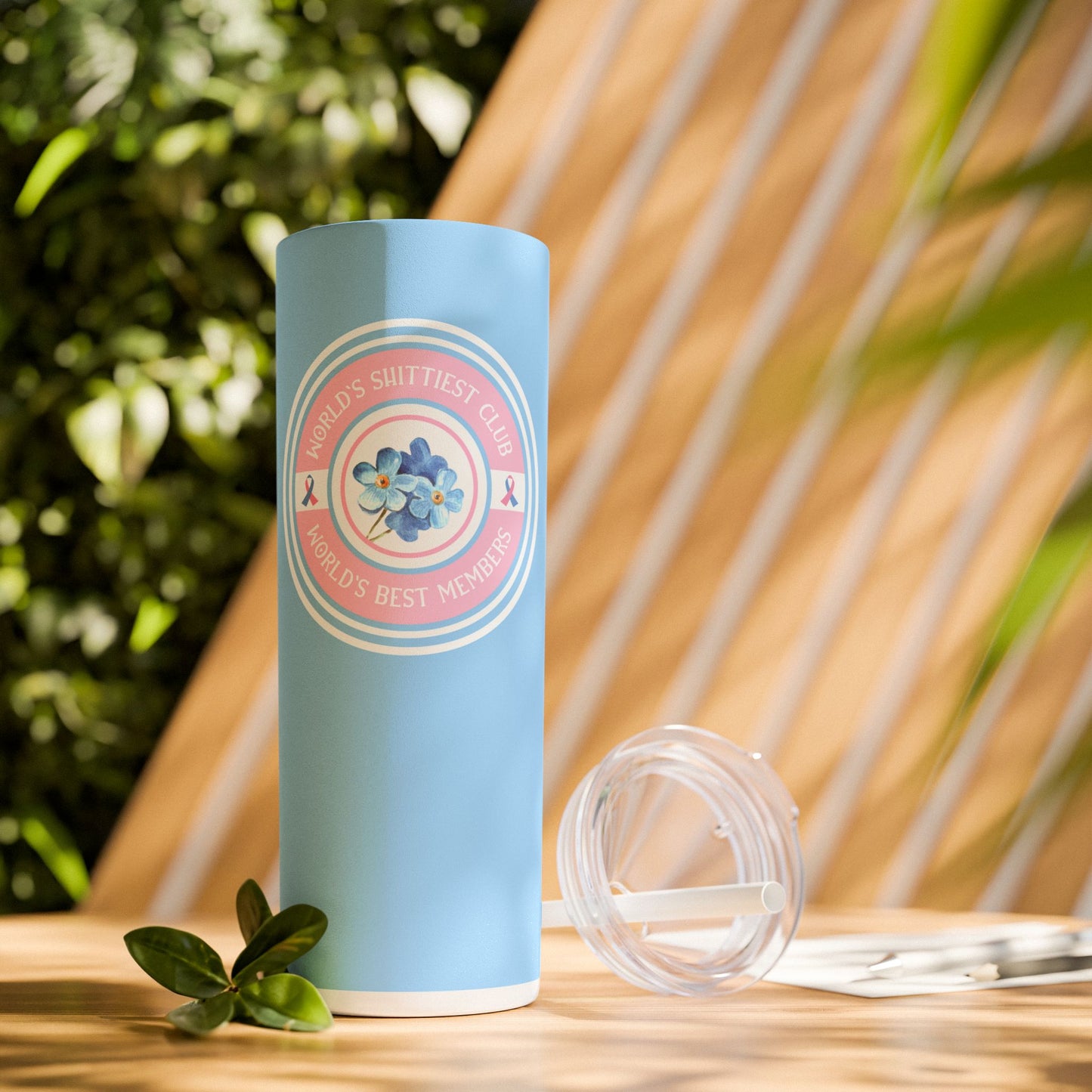 World's Shittiest Club; World's Best Members—Grief Community (stainless steel tumbler)