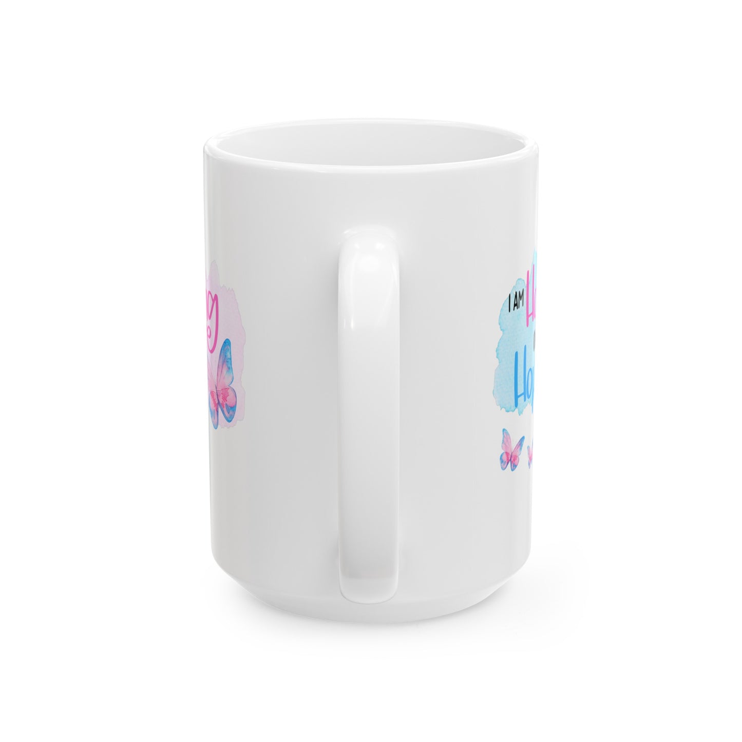 I am Holding onto Hope with Butterfly—Life after Pregnancy Loss (ceramic coffee mug)