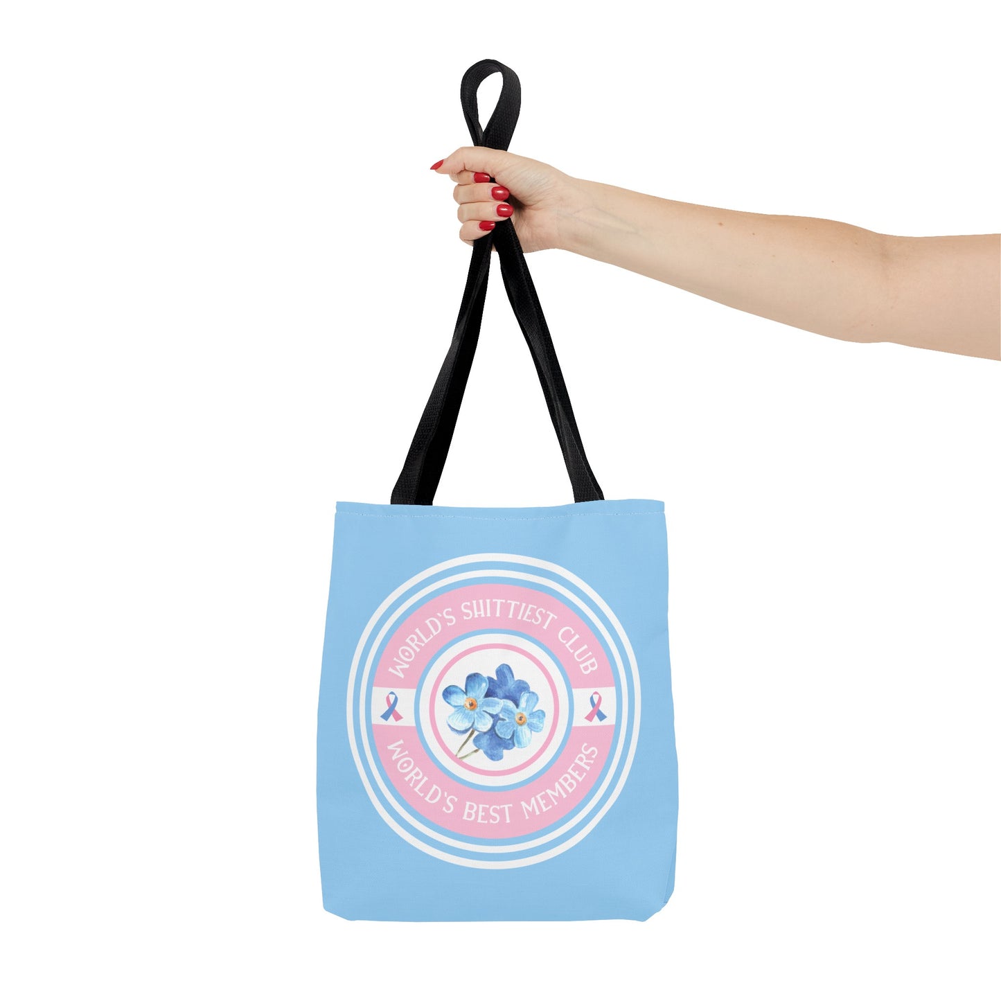 World's Shittiest Club; World's Best Members—Grief Community (poly tote bag)