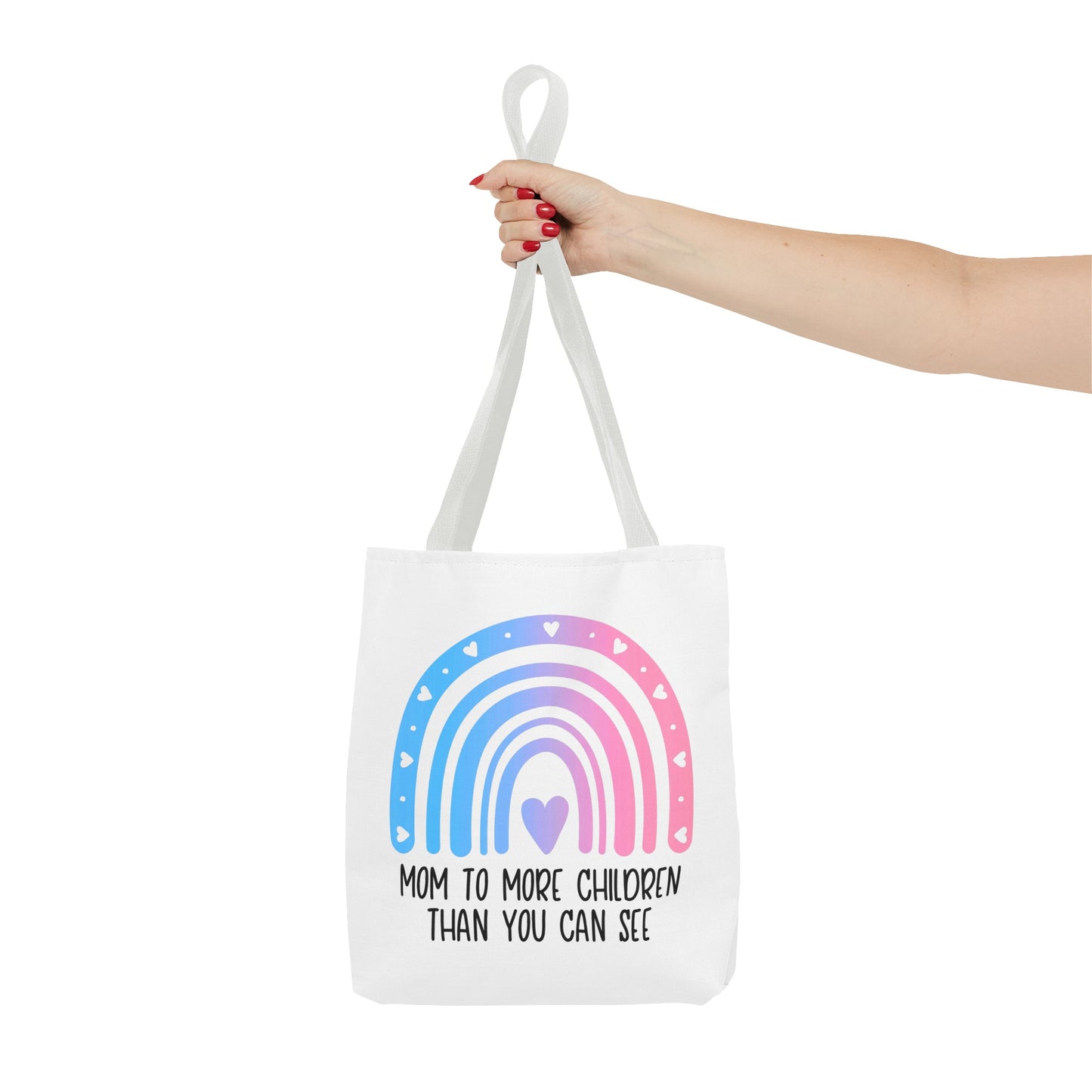 Mom/Dad to more children than you can see—Baby Loss Awareness and Remembrance (poly tote bag)