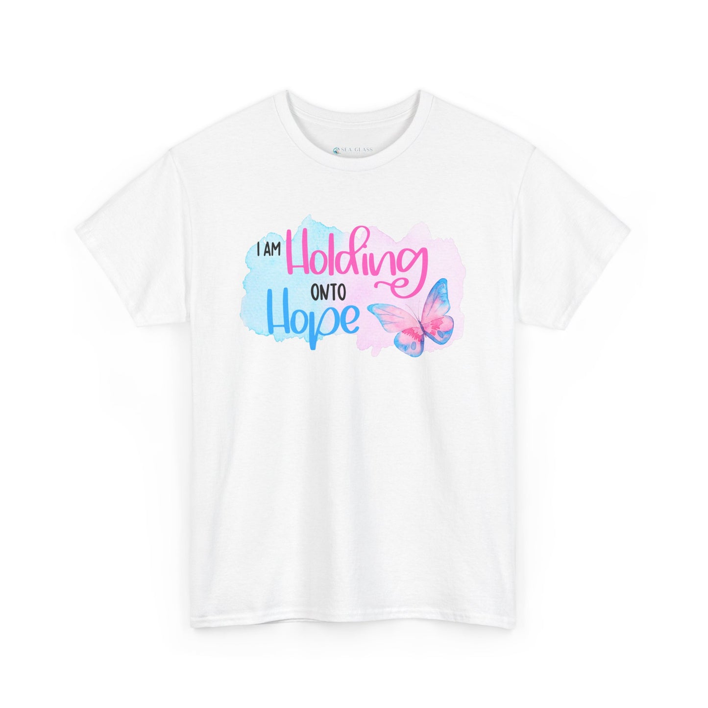 I am Holding onto Hope with Butterfly—Life after Pregnancy Loss (unisex T-shirt)