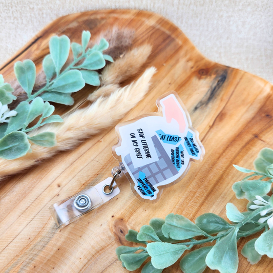 Platitudes in the Trash, Stop Littering on my Grief—Grief Awareness and Education (badge reel)