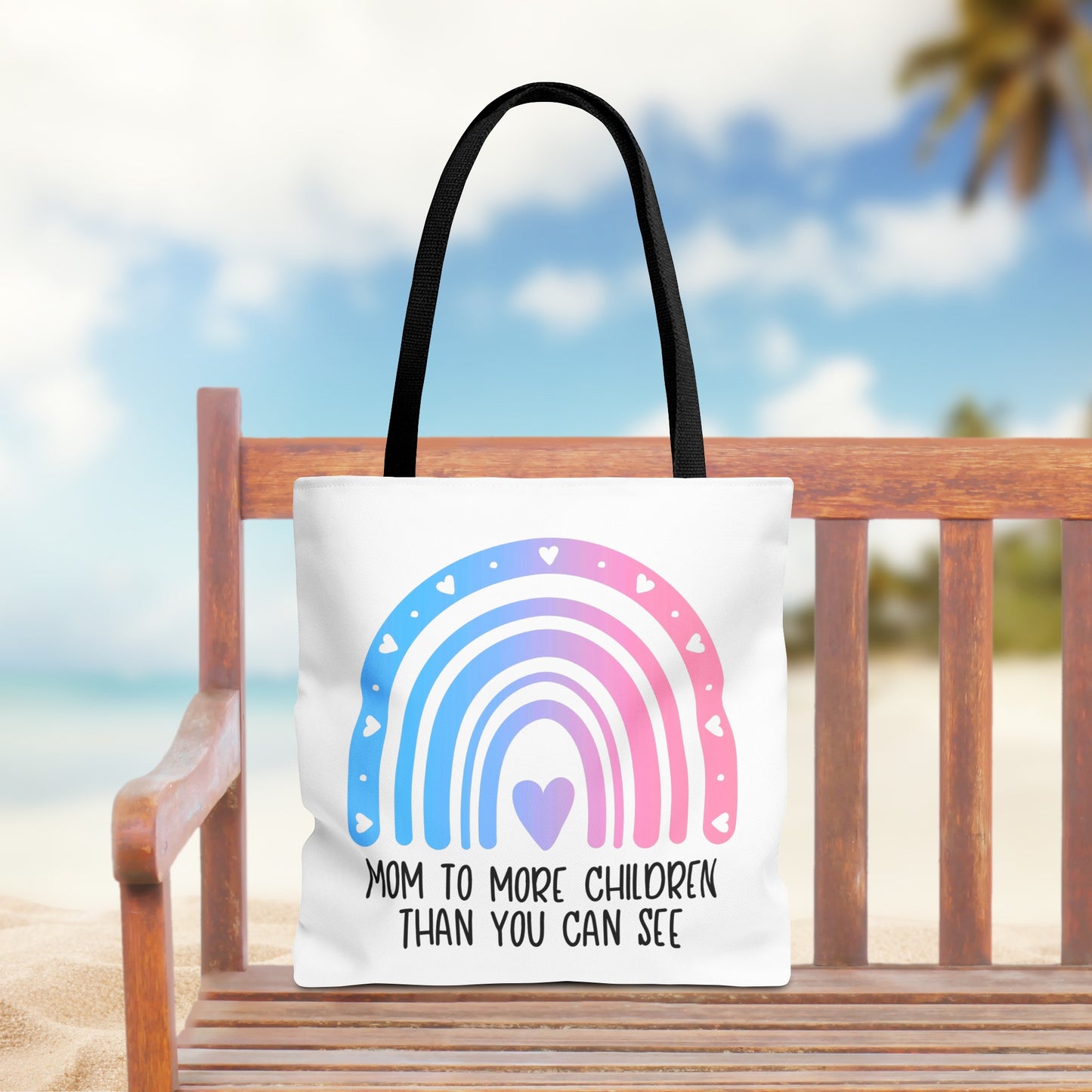 Mom/Dad to more children than you can see—Baby Loss Awareness and Remembrance (poly tote bag)