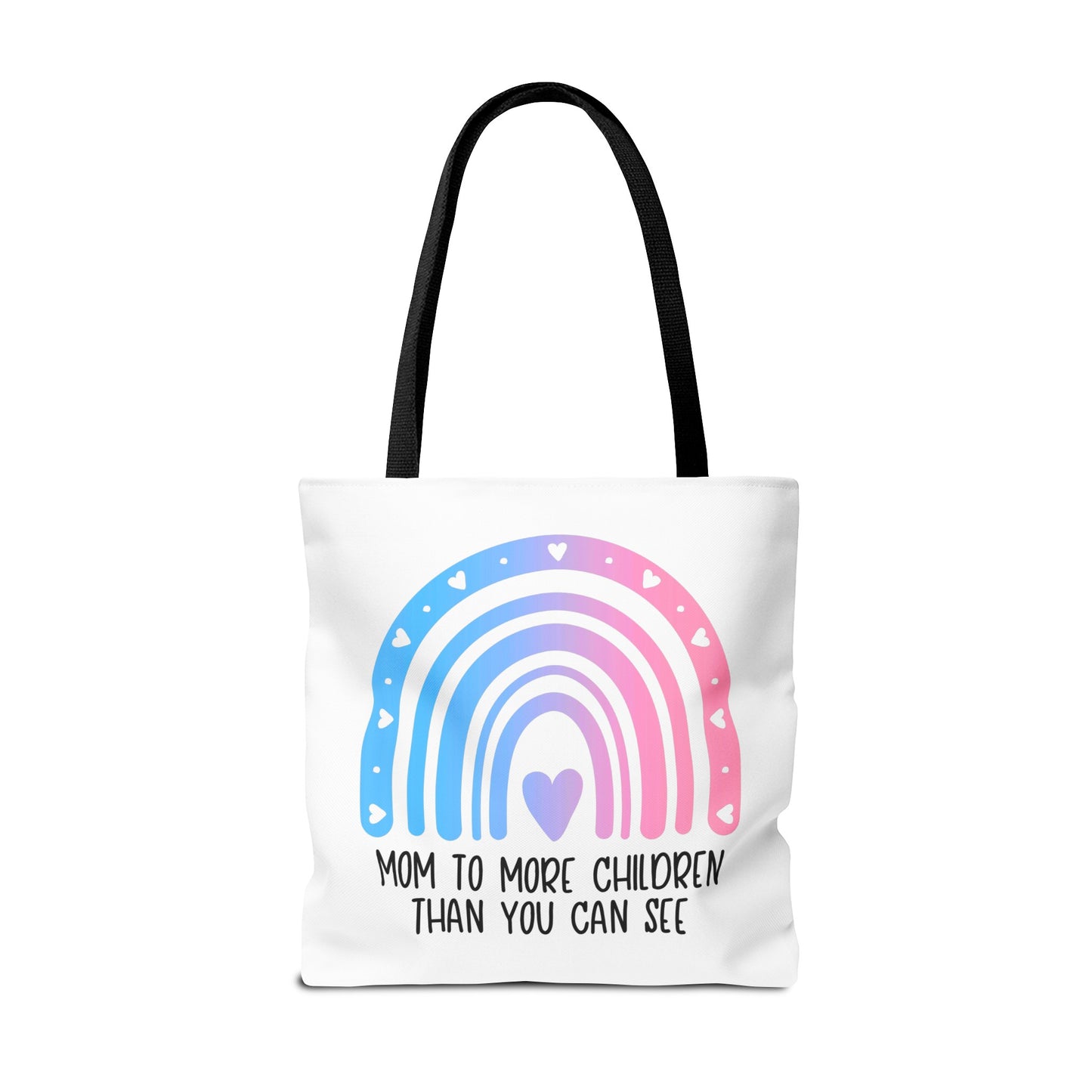 Mom/Dad to more children than you can see—Baby Loss Awareness and Remembrance (poly tote bag)