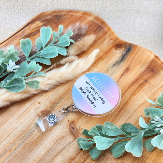 Hello I'm Introverted but Willing to Talk about Stillbirth Prevention—Baby Loss Awareness and Remembrance (badge reel)