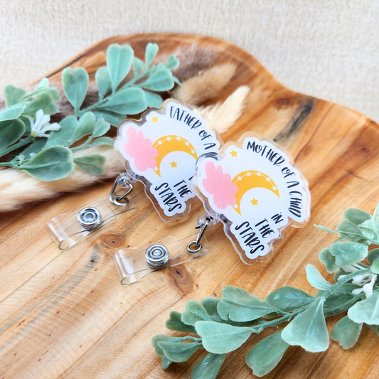 Child in the Stars; Mother/Father of a child in the stars—Bereaved Parenting (badge reel)