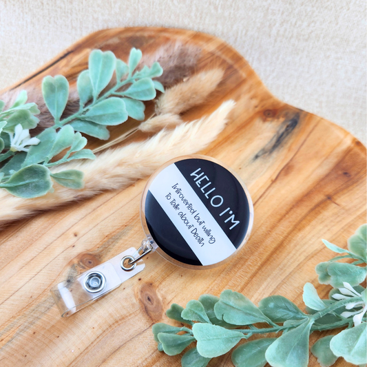 Hello I'm Introverted but Willing to Talk About Death—Death Positivity (badge reel)