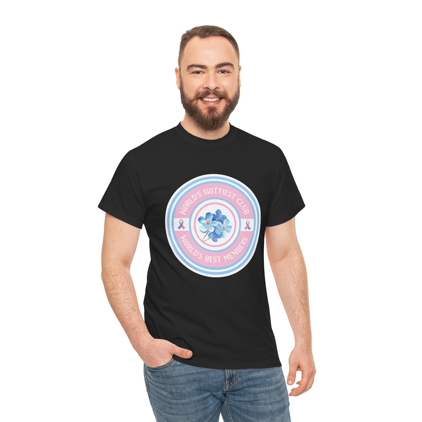 World's Shittiest Club; World's Best Members—Grief Community (unisex T-shirt)