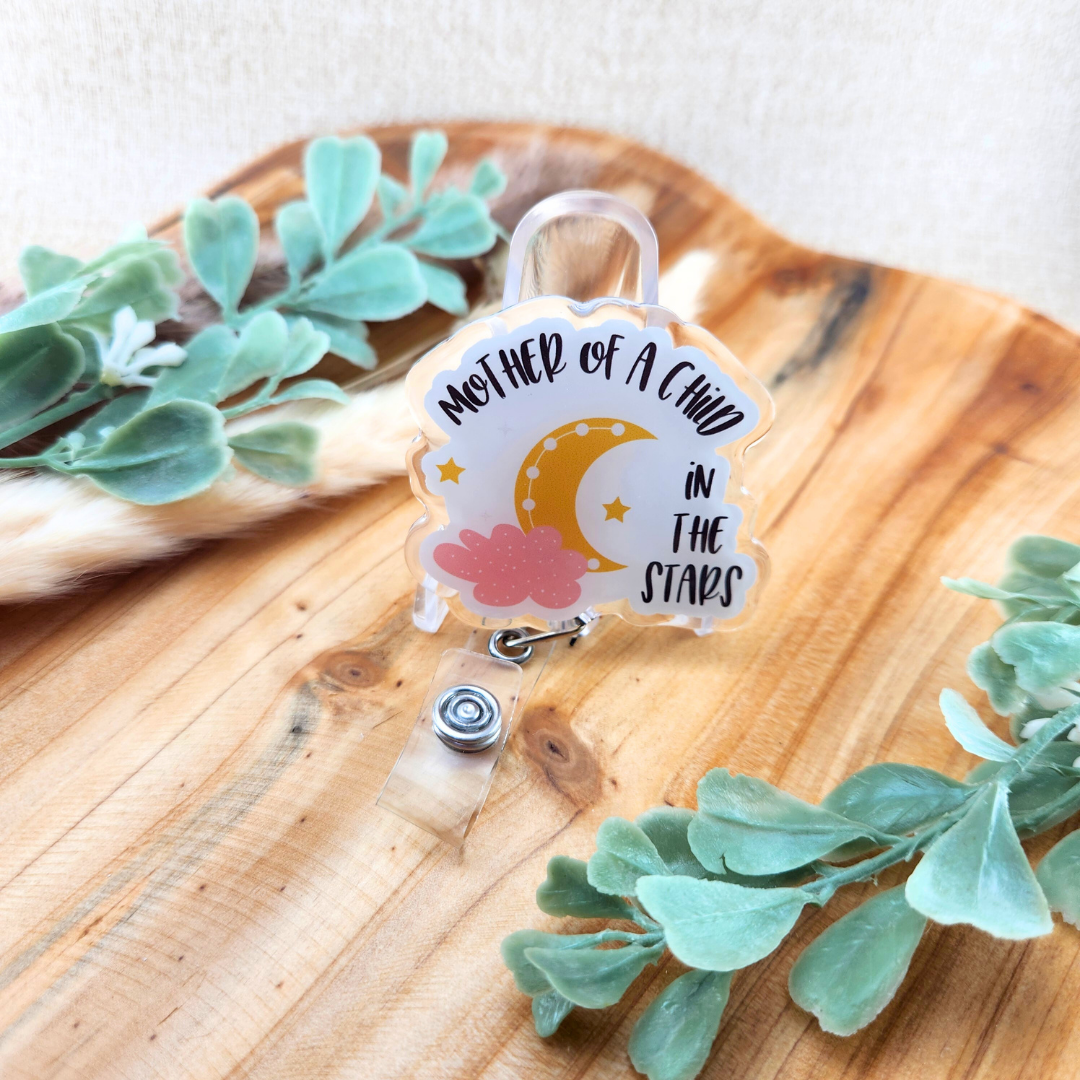 Child in the Stars; Mother/Father of a child in the stars—Bereaved Parenting (badge reel)