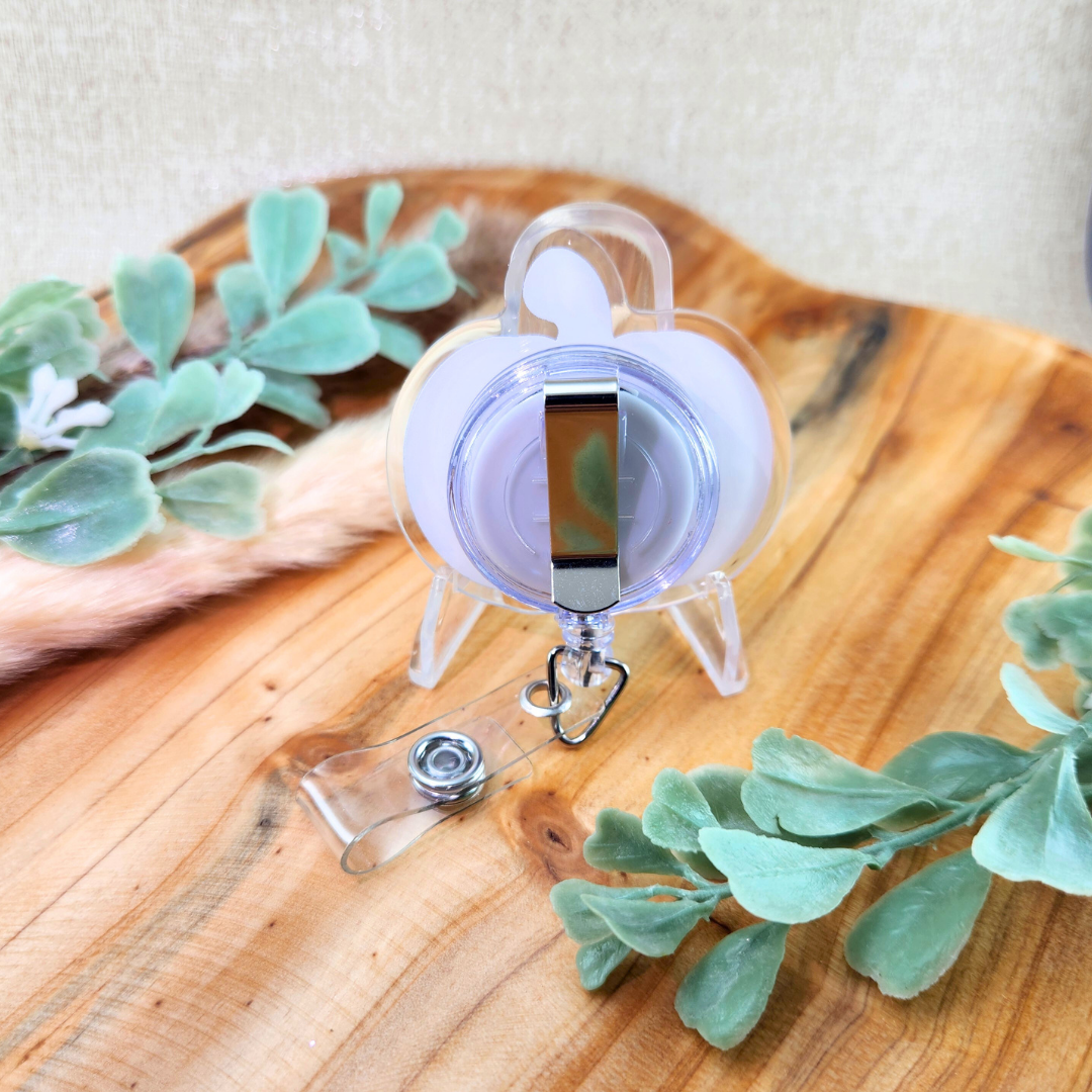 White Pumpkin In October we wear Pink and Blue—Baby Loss Awareness (badge reel)